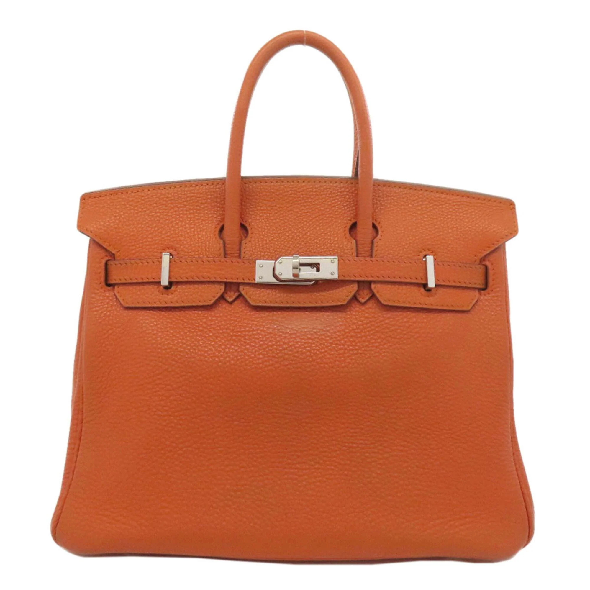 Birkin Handbag Orange Togo with Palladium Hardware 25