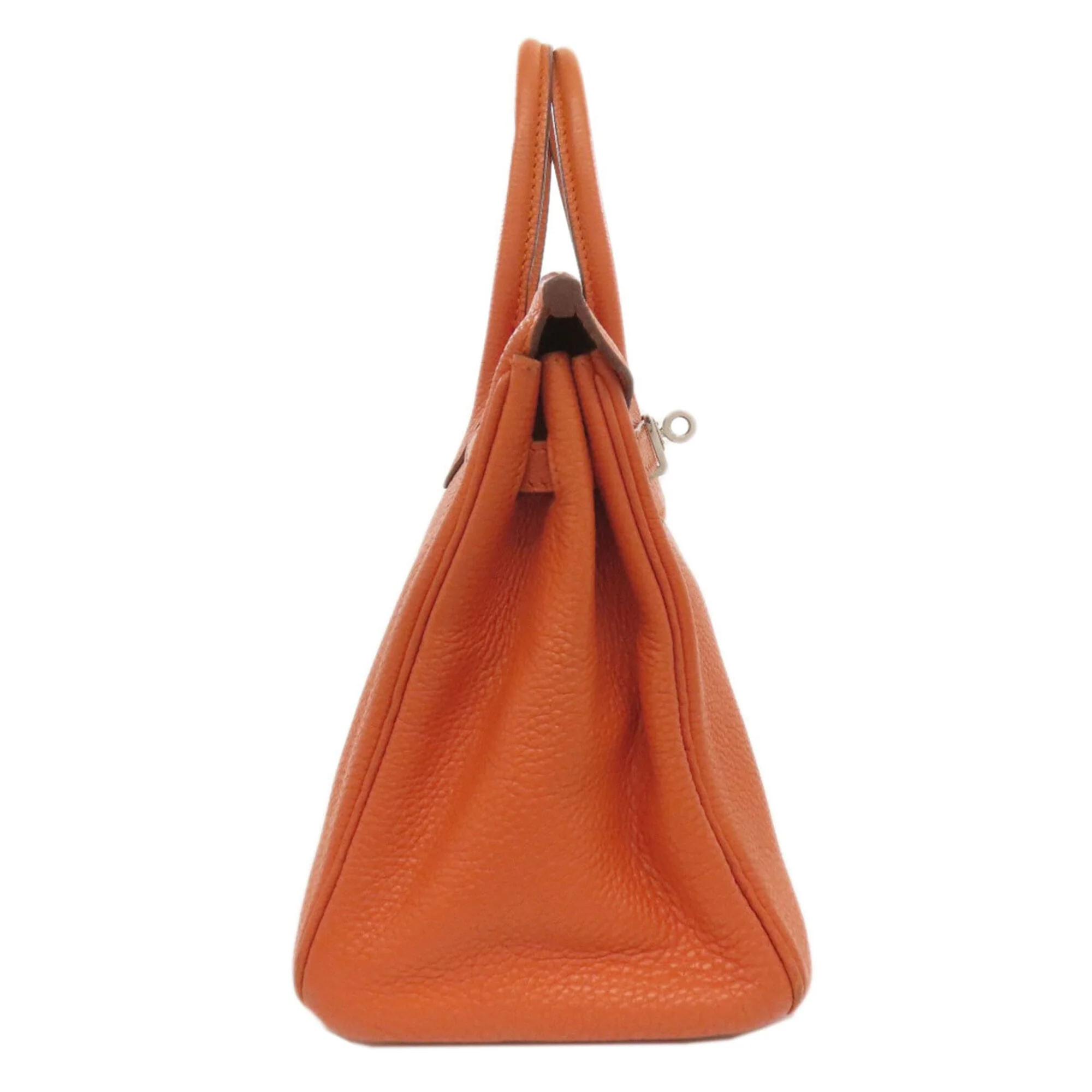 Birkin Handbag Orange Togo with Palladium Hardware 25 - Image 3