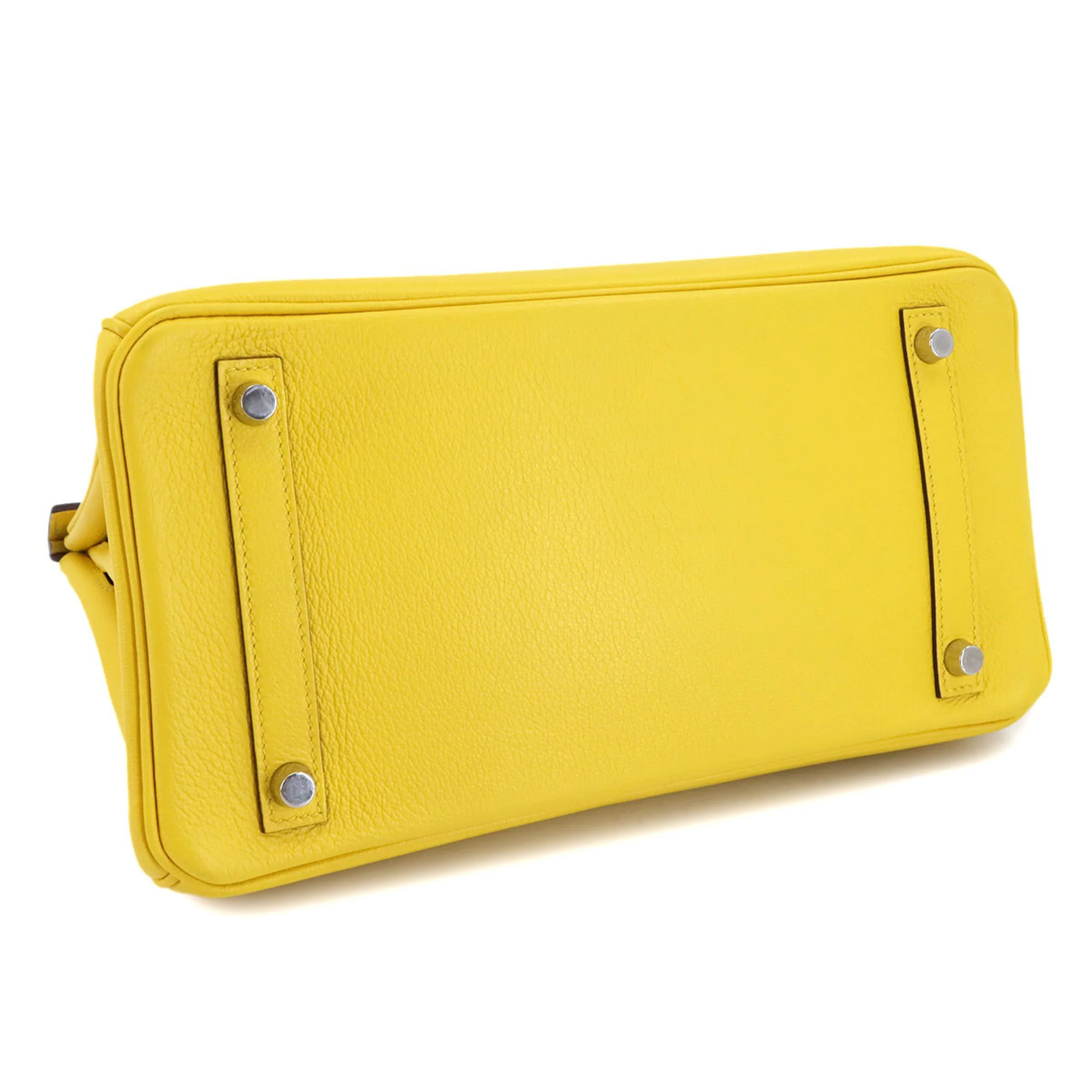 Birkin Handbag Yellow Epsom with Palladium Hardware 30 - Image 5