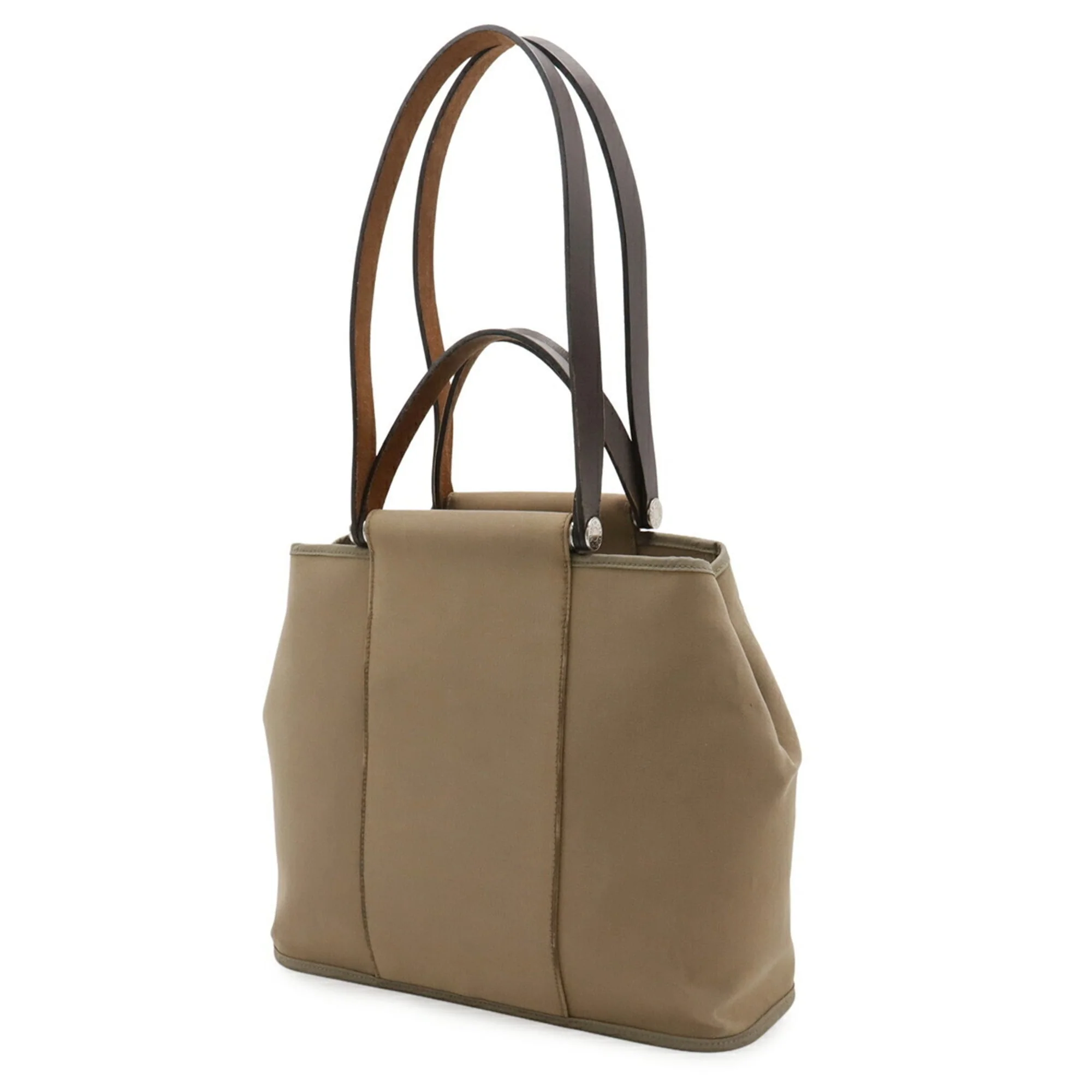 Cabag Handbag Toile and Leather 32 - Image 3