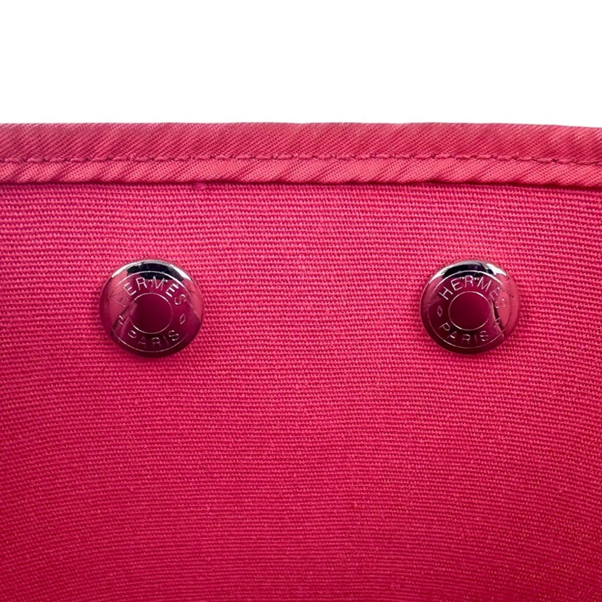 Cabag Handbag Toile and Leather 32 - Image 9