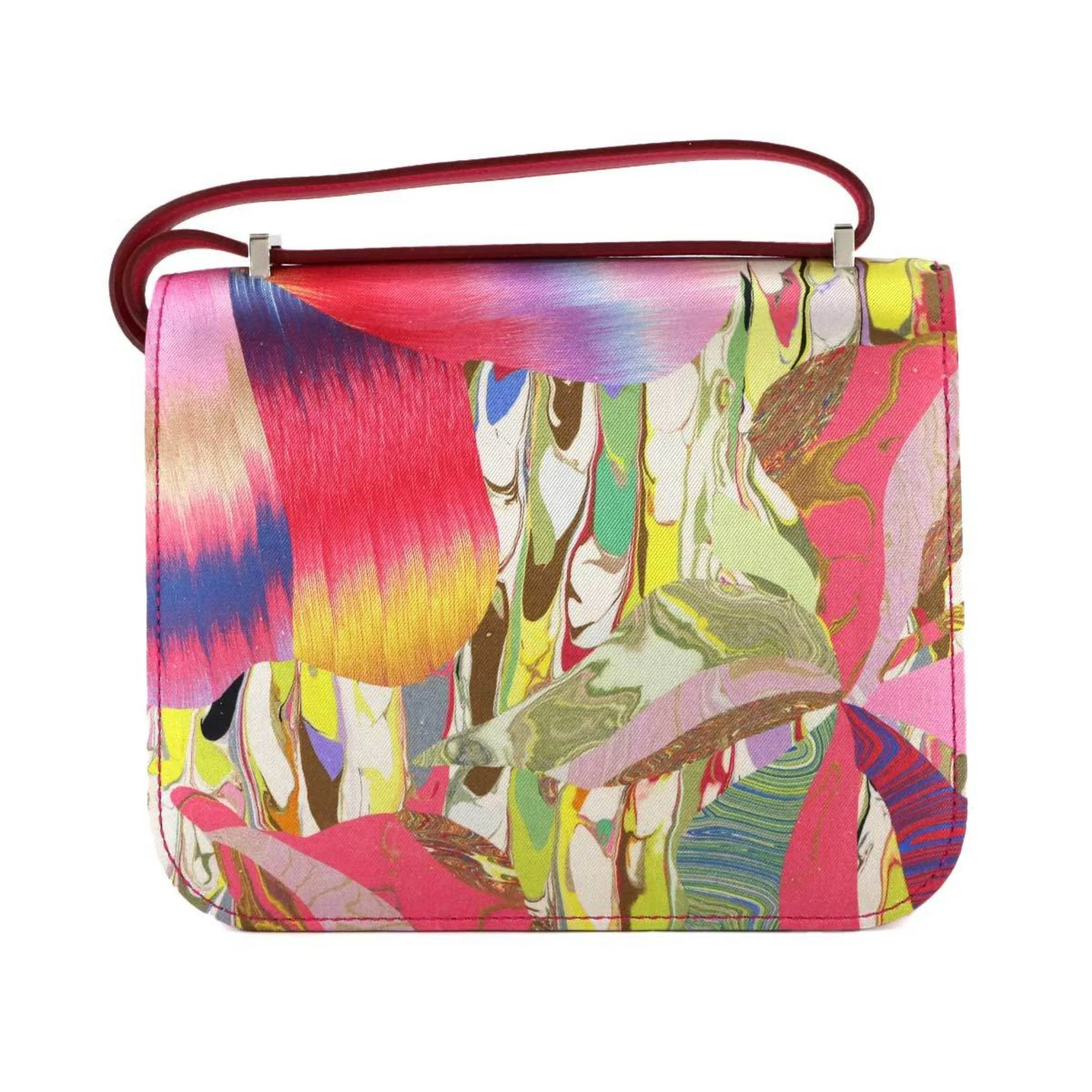 Constance Bag Limited Edition Marble Printed Silk 18 - Image 3