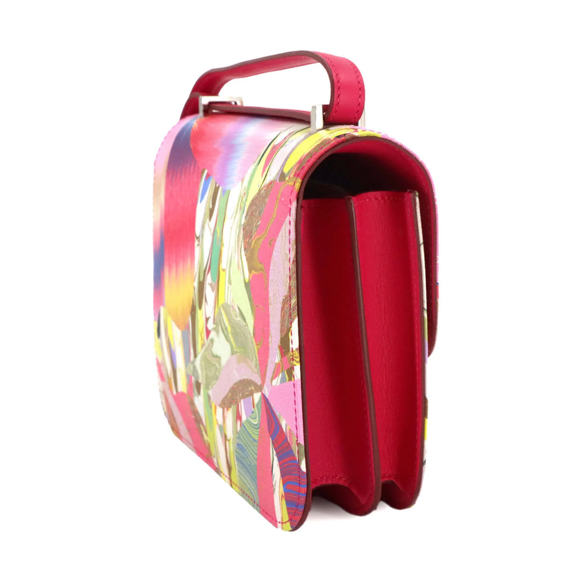 Constance Bag Limited Edition Marble Printed Silk 18 - Image 4