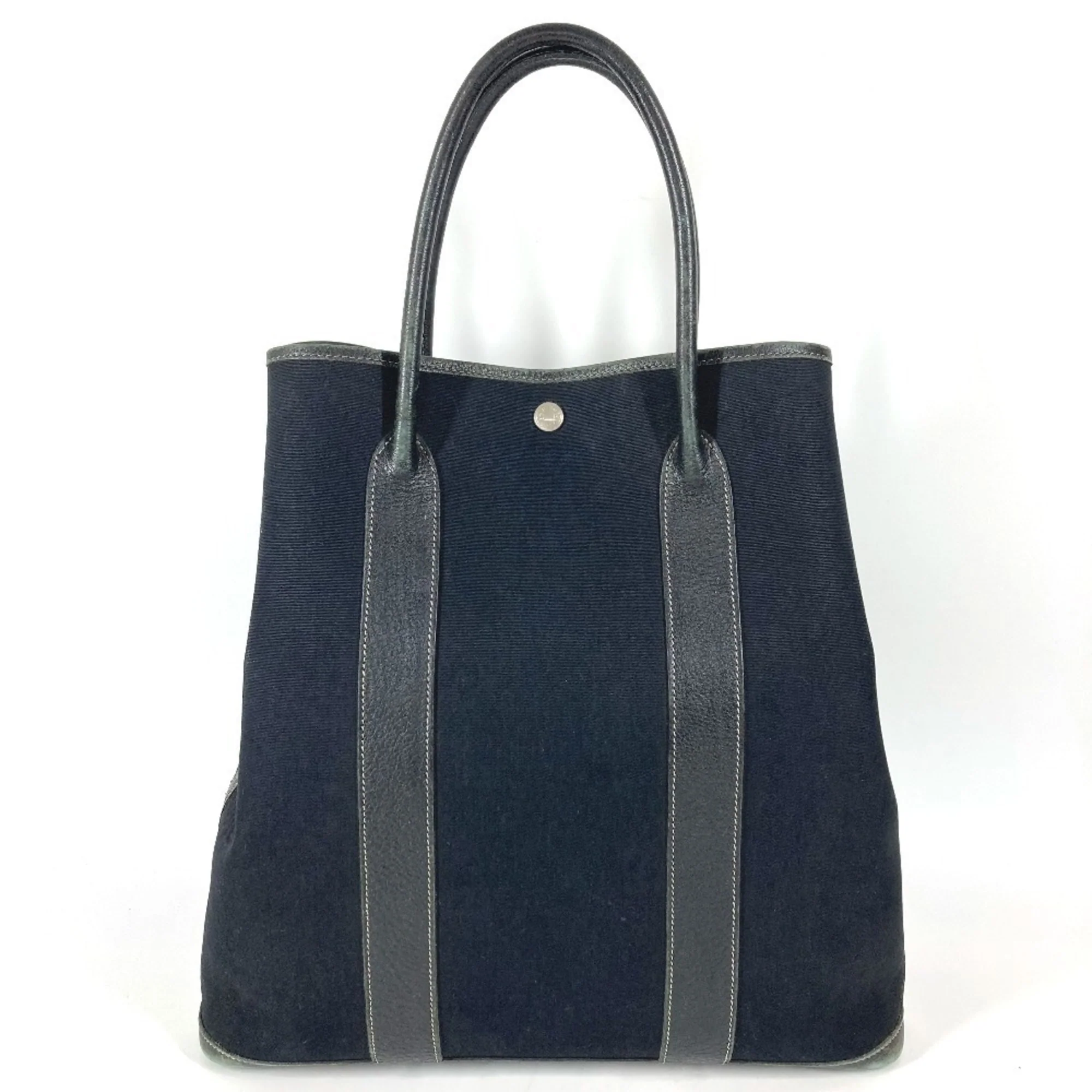 Garden File Tote Toile and Leather 36