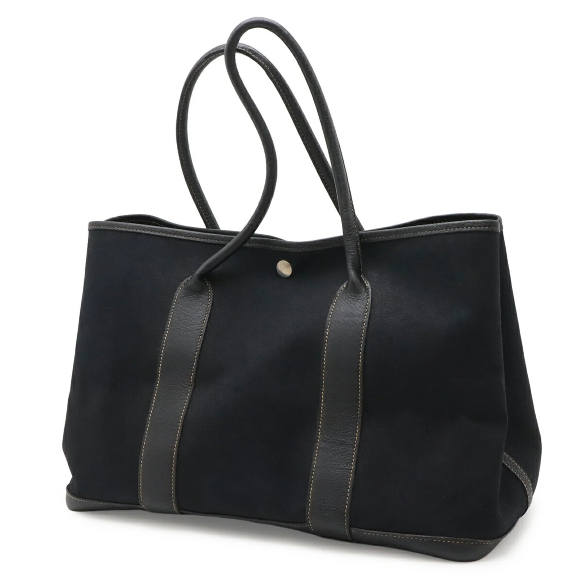 Garden Party Tote Toile and Leather 36 - Image 3