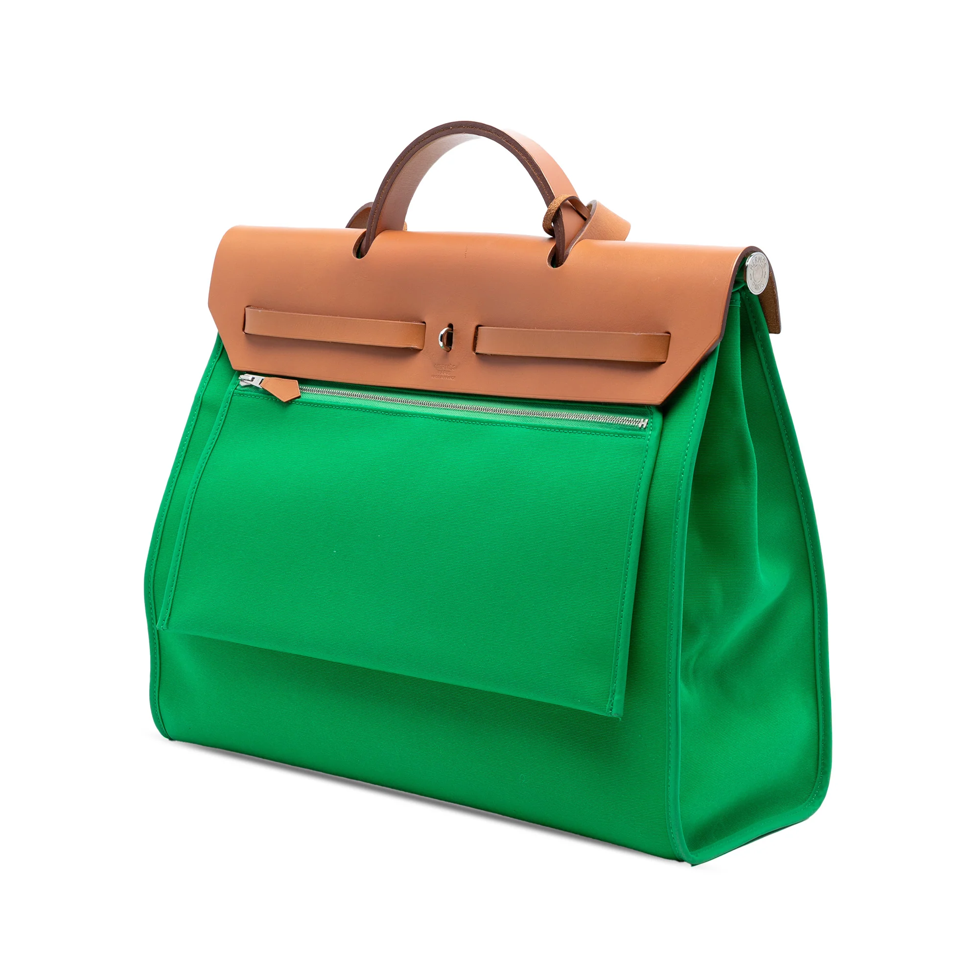 Herbag Zip Leather and Toile 39 - Image 2