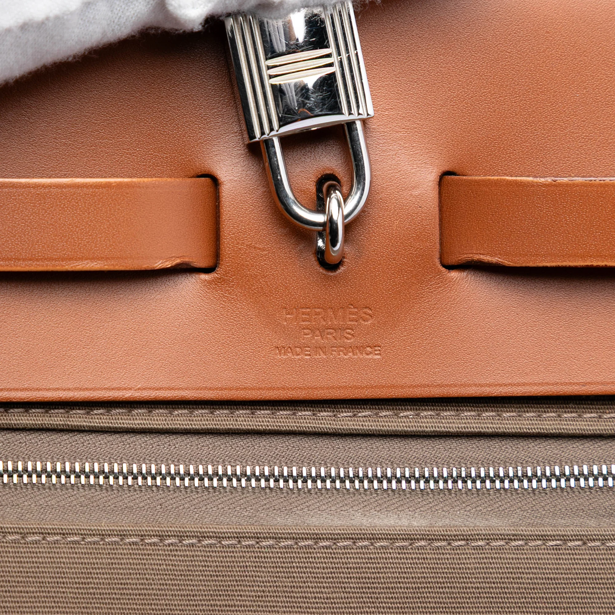Herbag Zip Leather and Toile 39 - Image 6