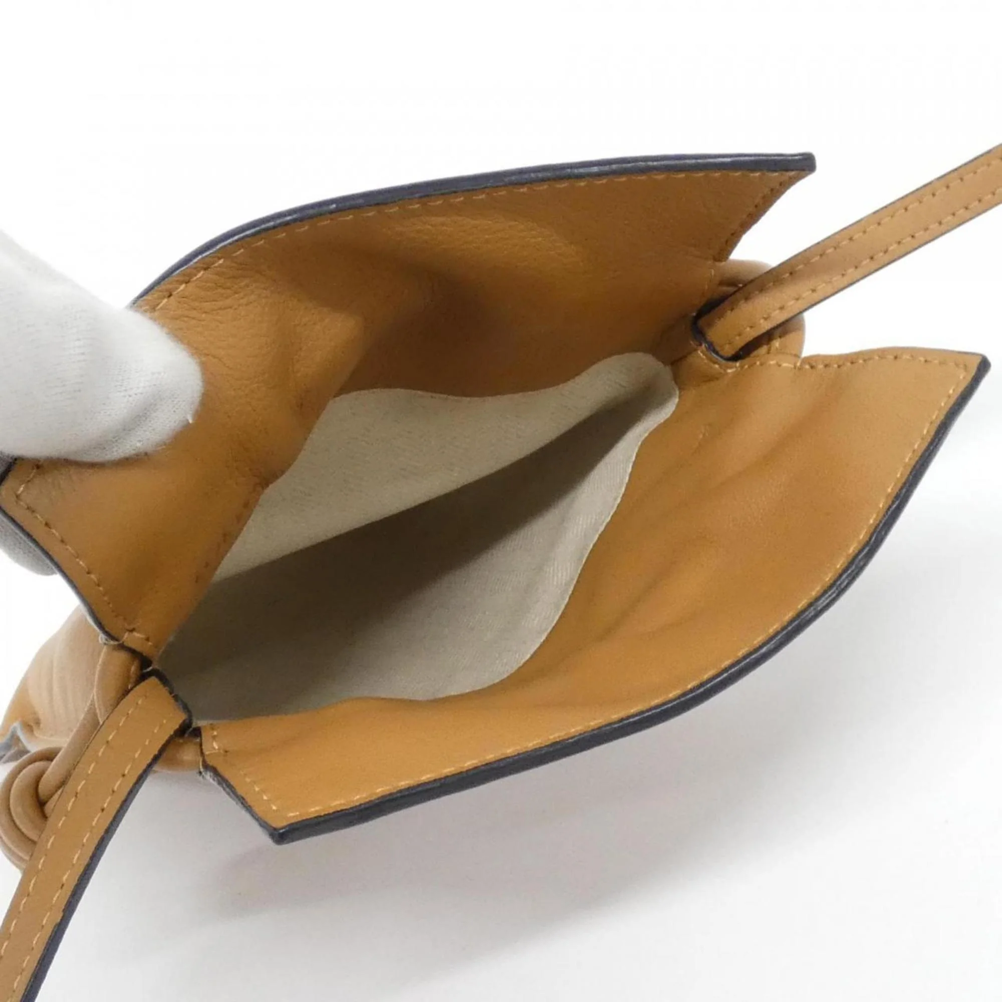 Flamenco Knot Clutch Leather Mini - Image 9