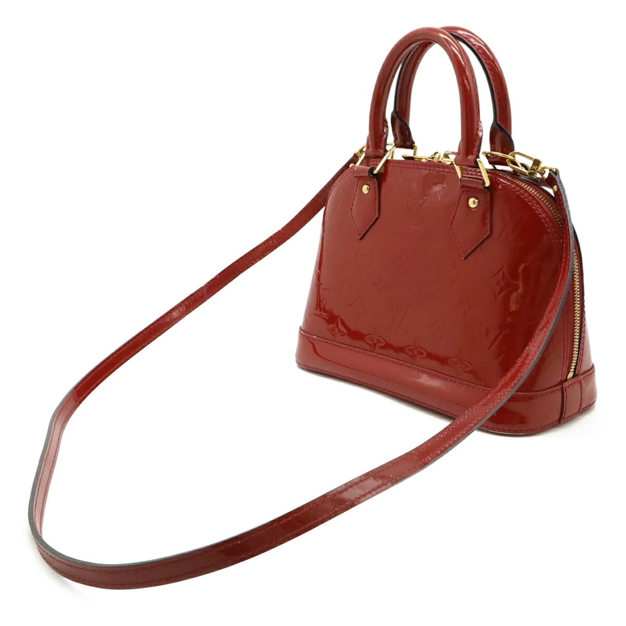 Alma Handbag Monogram Vernis BB - Image 3