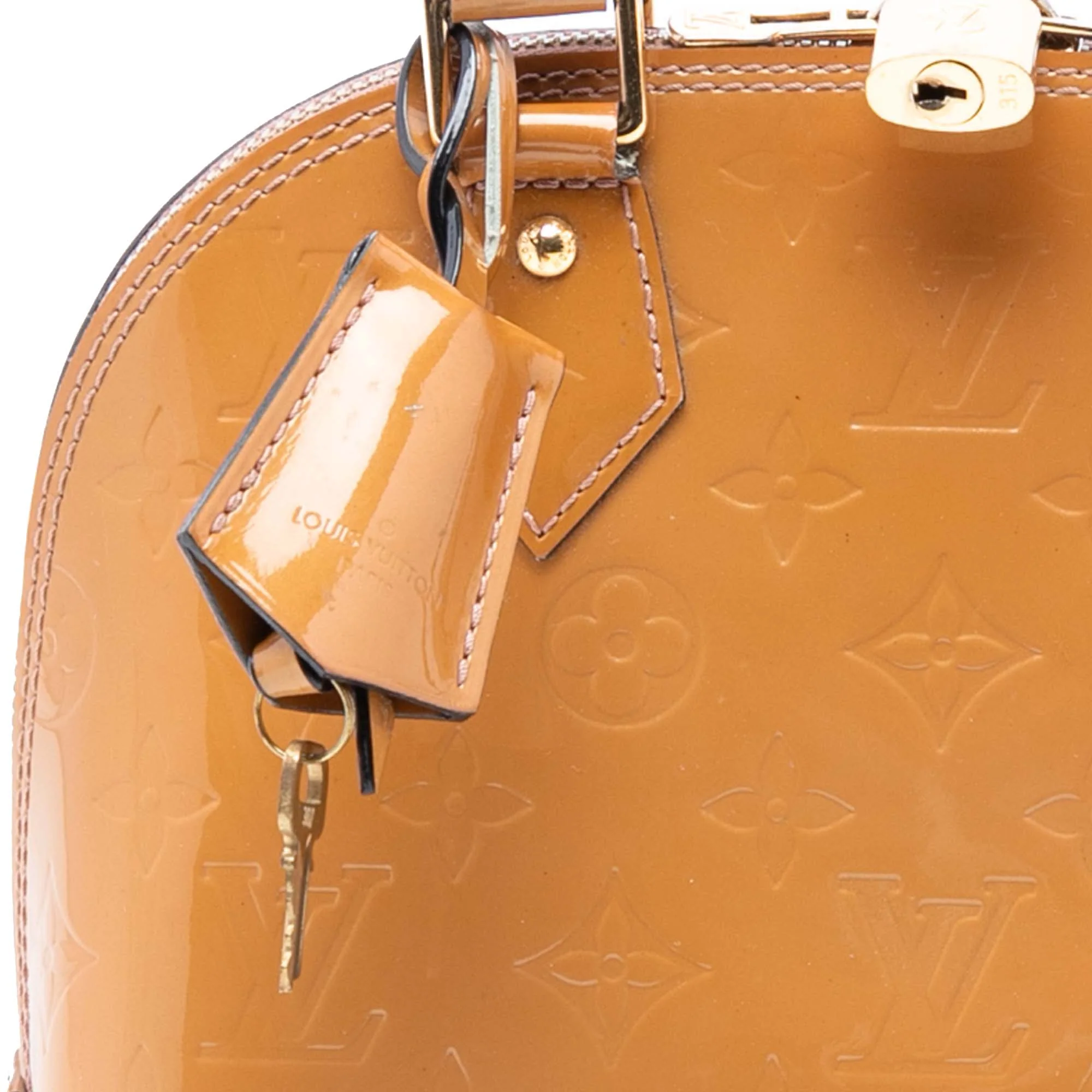 Alma Handbag Monogram Vernis BB - Image 7