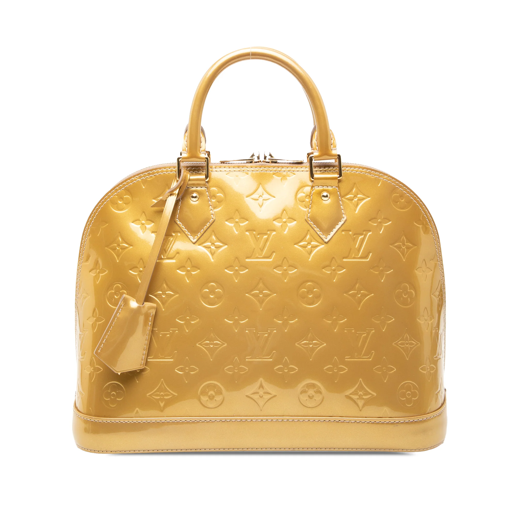 Alma Handbag Monogram Vernis PM