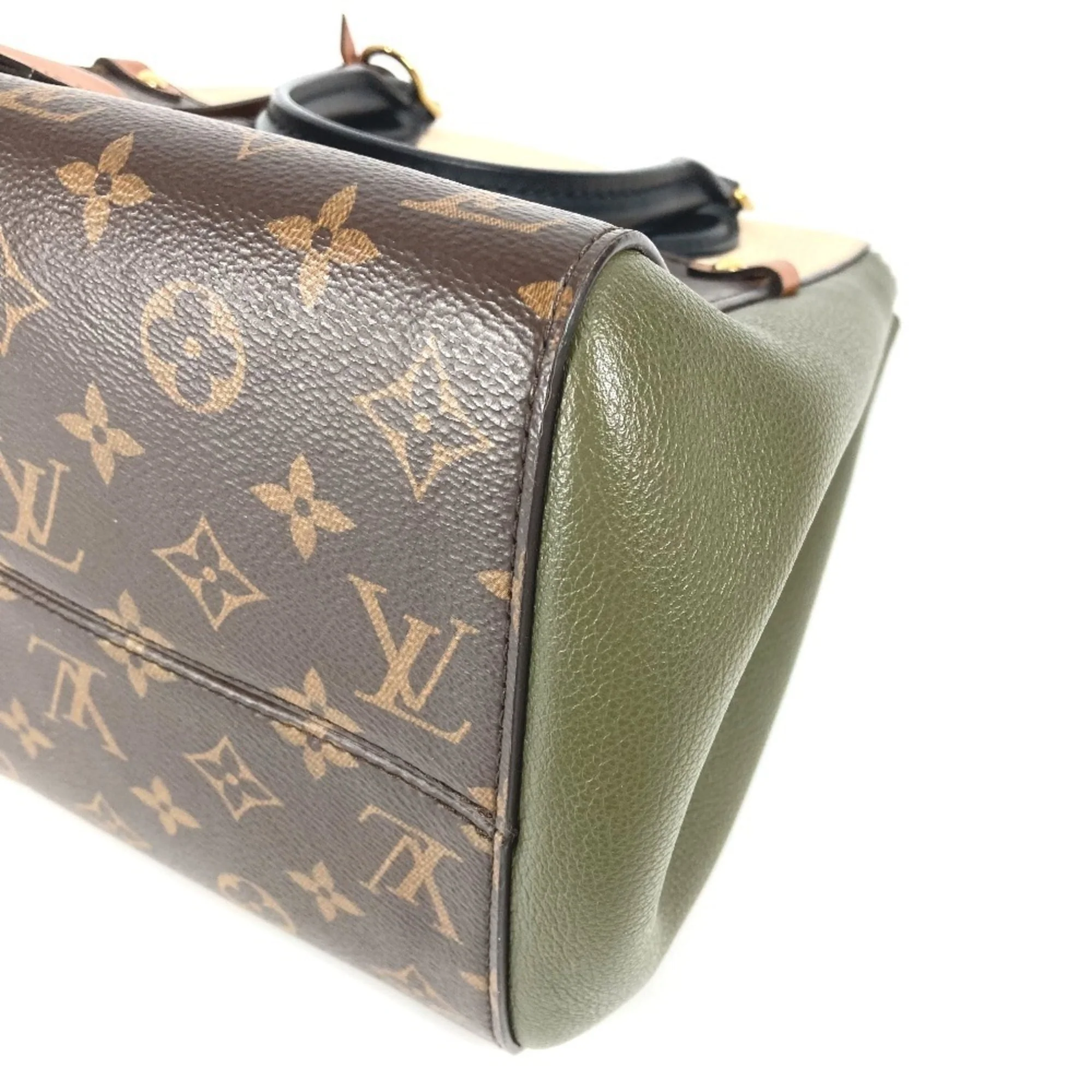 Fold Tote Monogram Canvas and Leather PM - Image 9