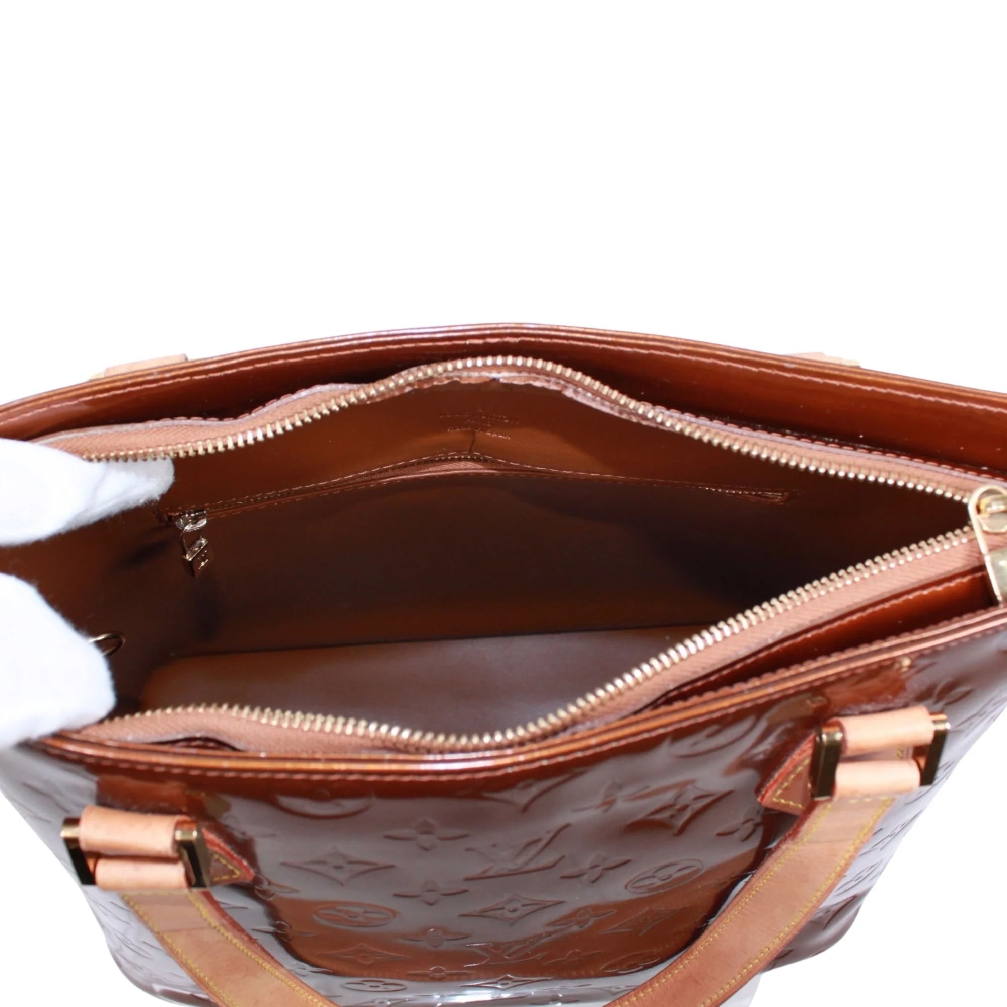 Houston Handbag Monogram Vernis - Image 7