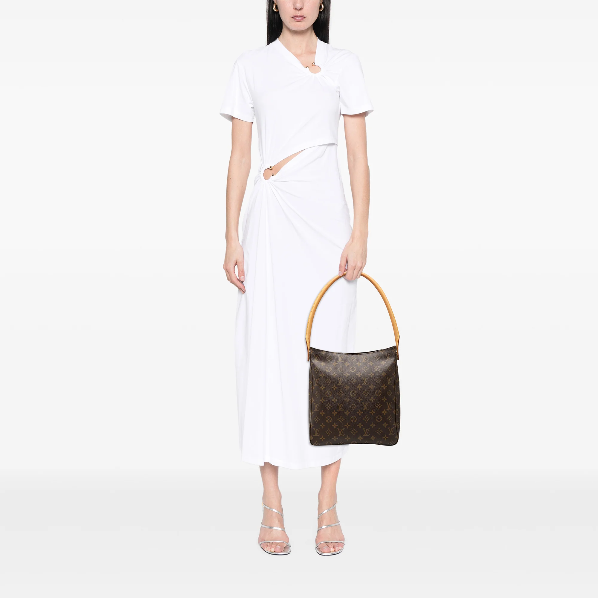 Looping Handbag Monogram Canvas GM - Image 7
