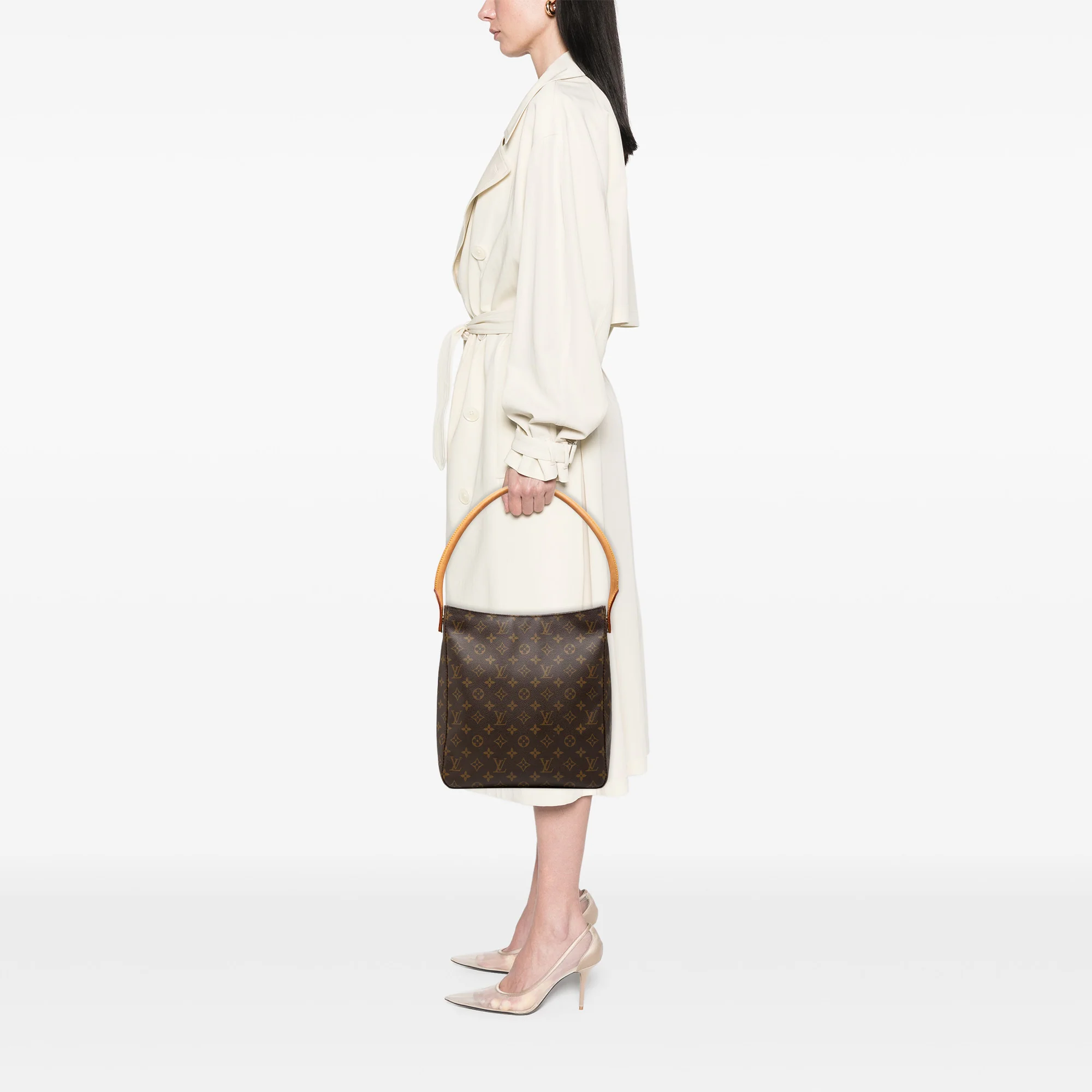 Looping Handbag Monogram Canvas GM - Image 7