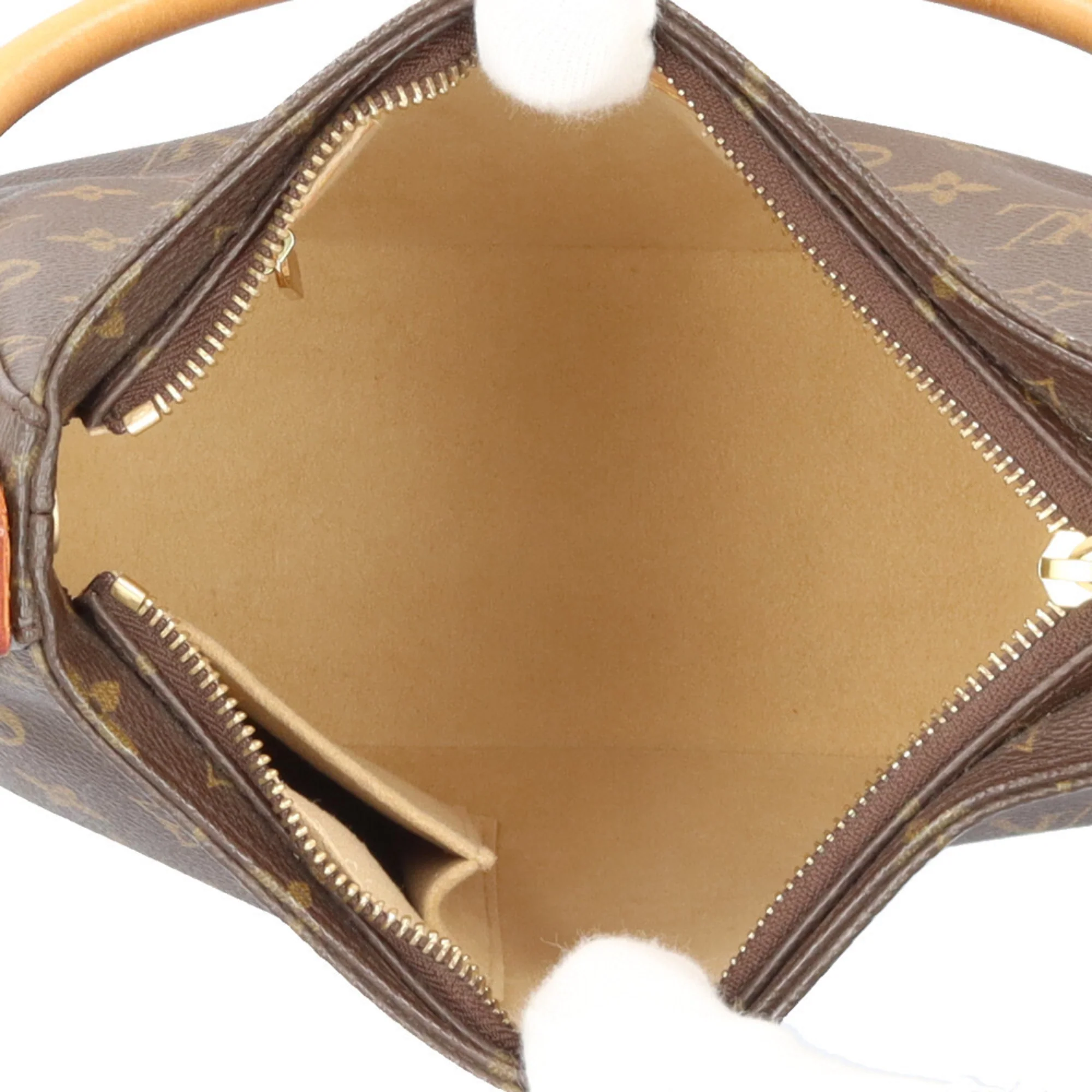 Looping Handbag Monogram Canvas MM - Image 7