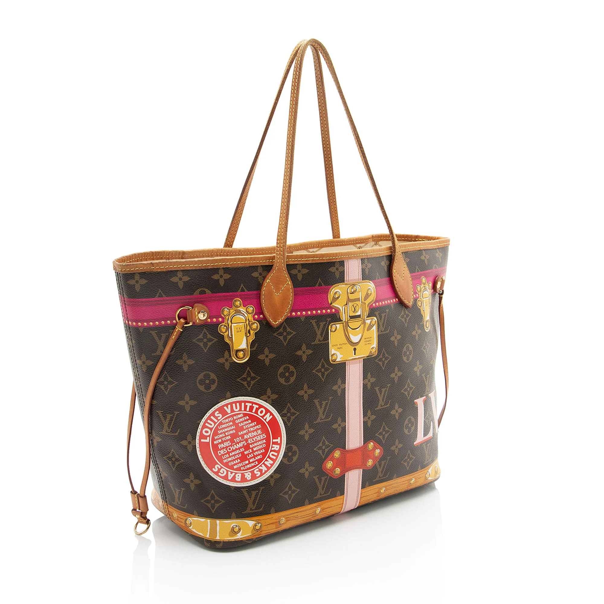 Neverfull NM Tote Limited Edition Summer Trunks Monogram Canvas MM - Image 2