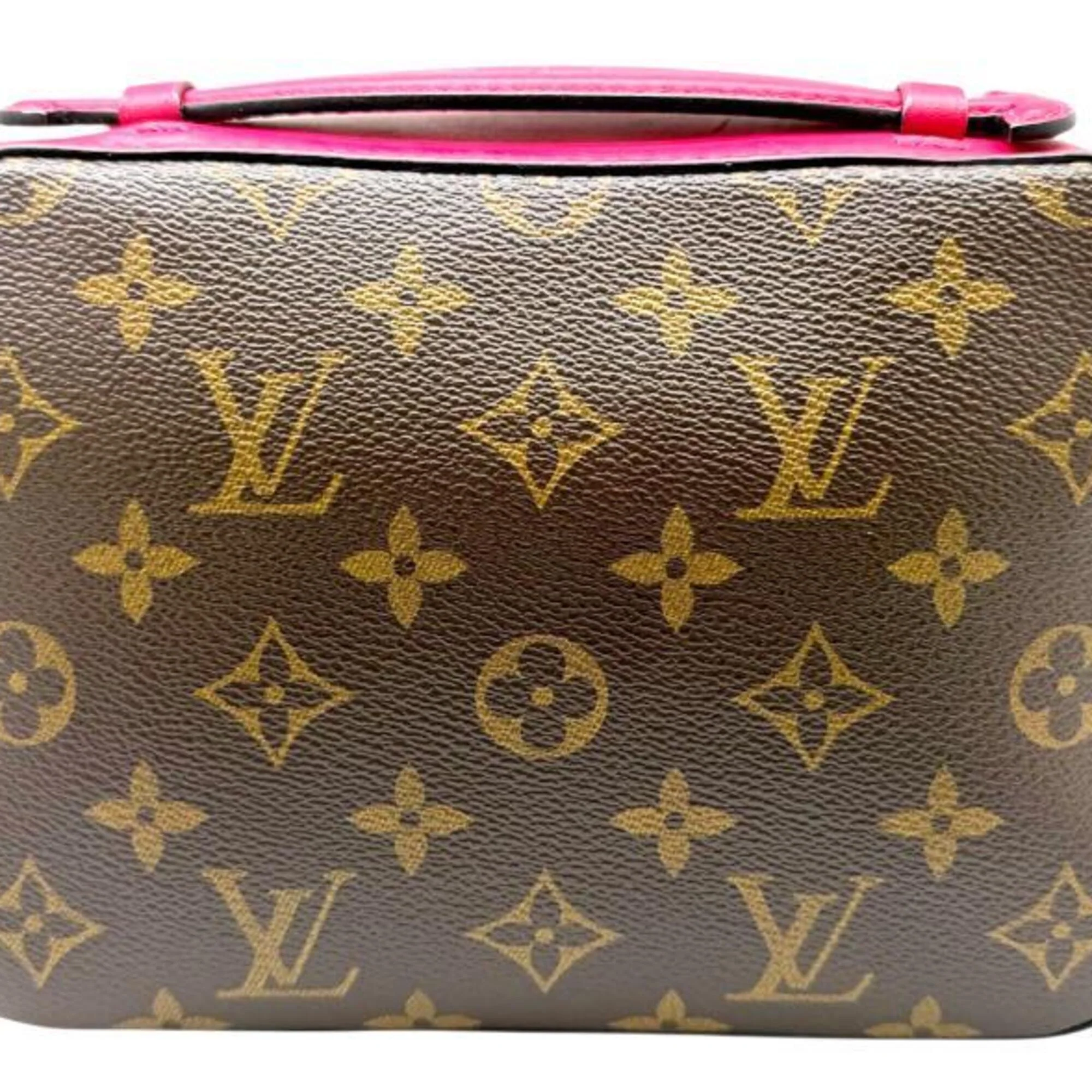 Saintonge Handbag Monogram Canvas with Leather - Image 3
