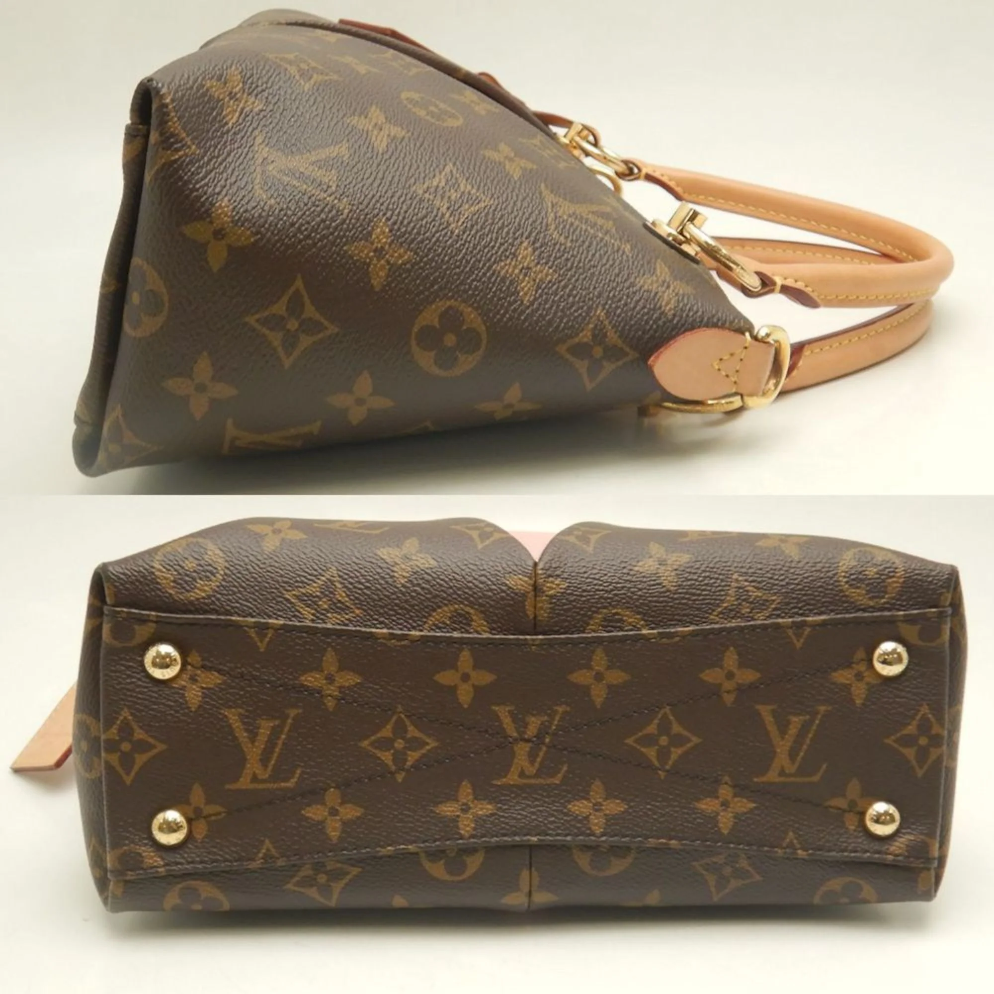 V Tote Monogram Canvas and Leather BB - Image 4