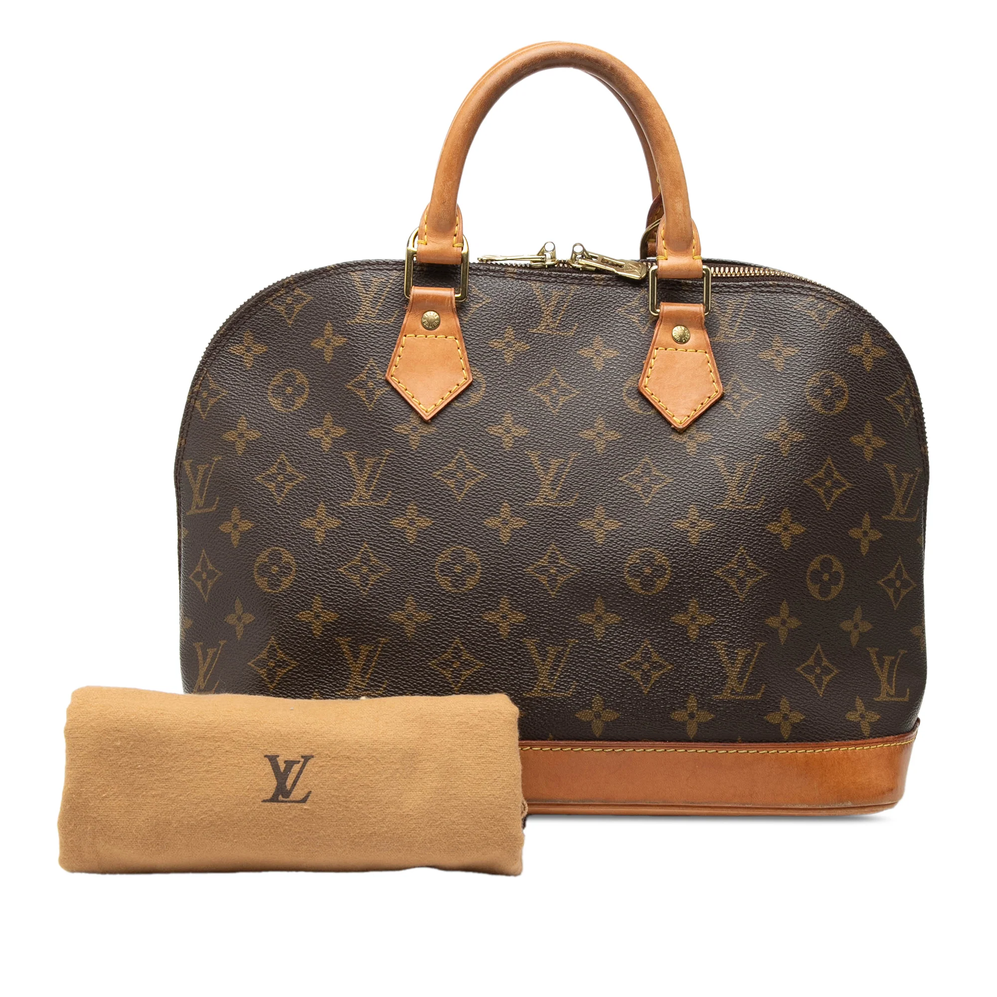 Vintage Alma Handbag Monogram Canvas PM - Image 9