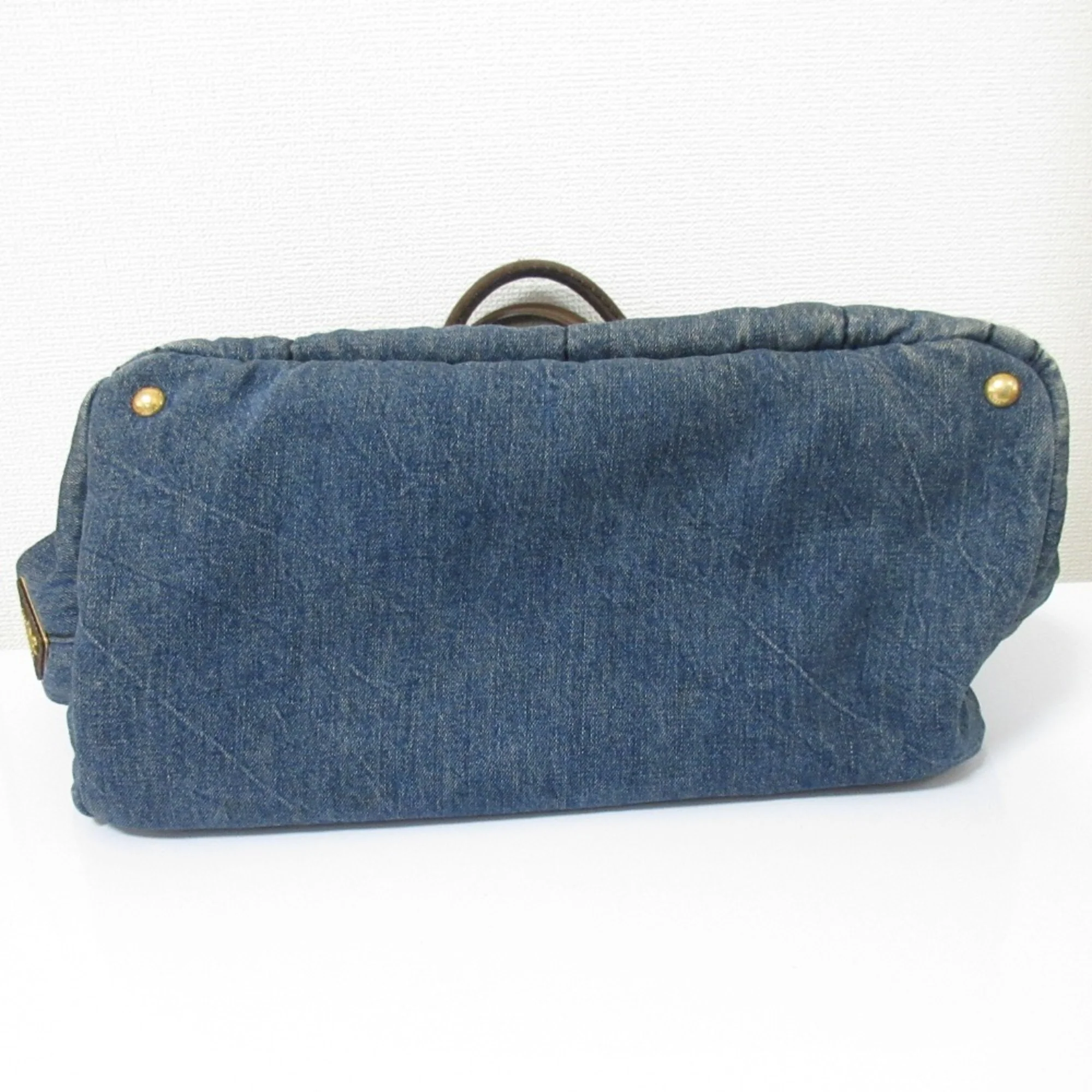Canapa Tote Denim and Fur Large - Image 3