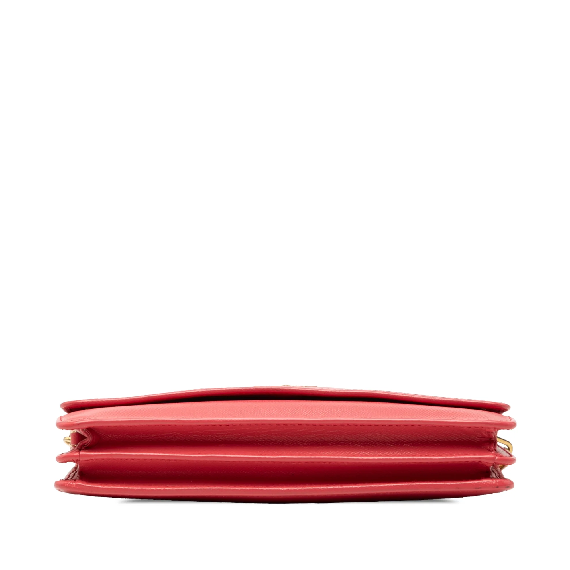Chain Wallet Crossbody Saffiano Leather - Image 3