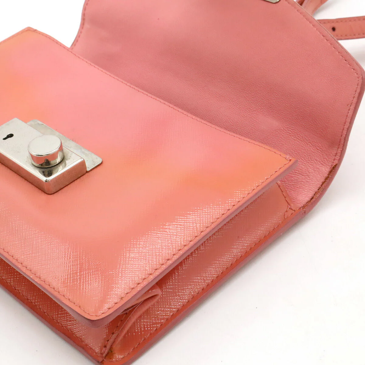 Convertible Sound Bag Vernice Saffiano Leather Mini - Image 7