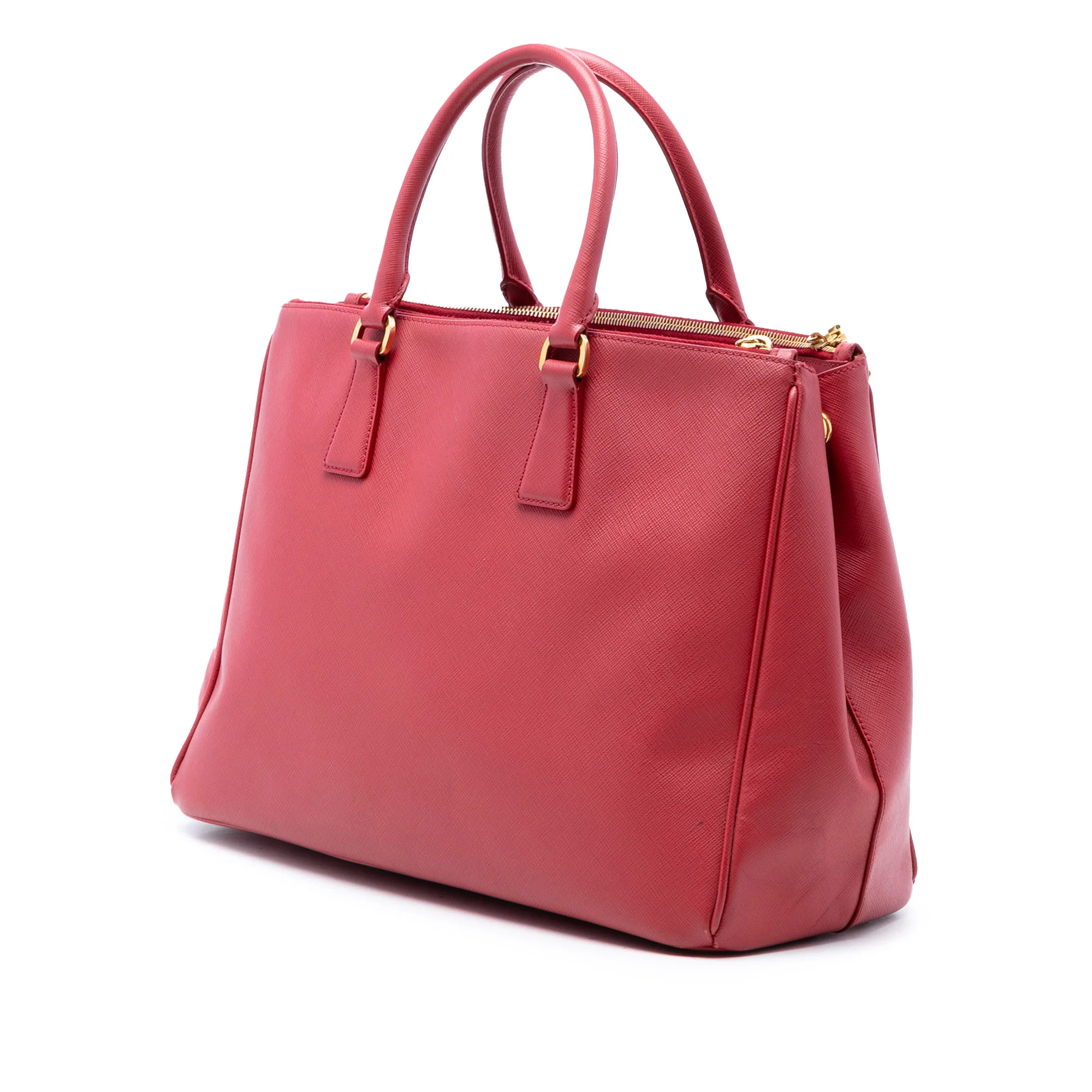 Double Zip Lux Tote Saffiano Leather Large - Image 2