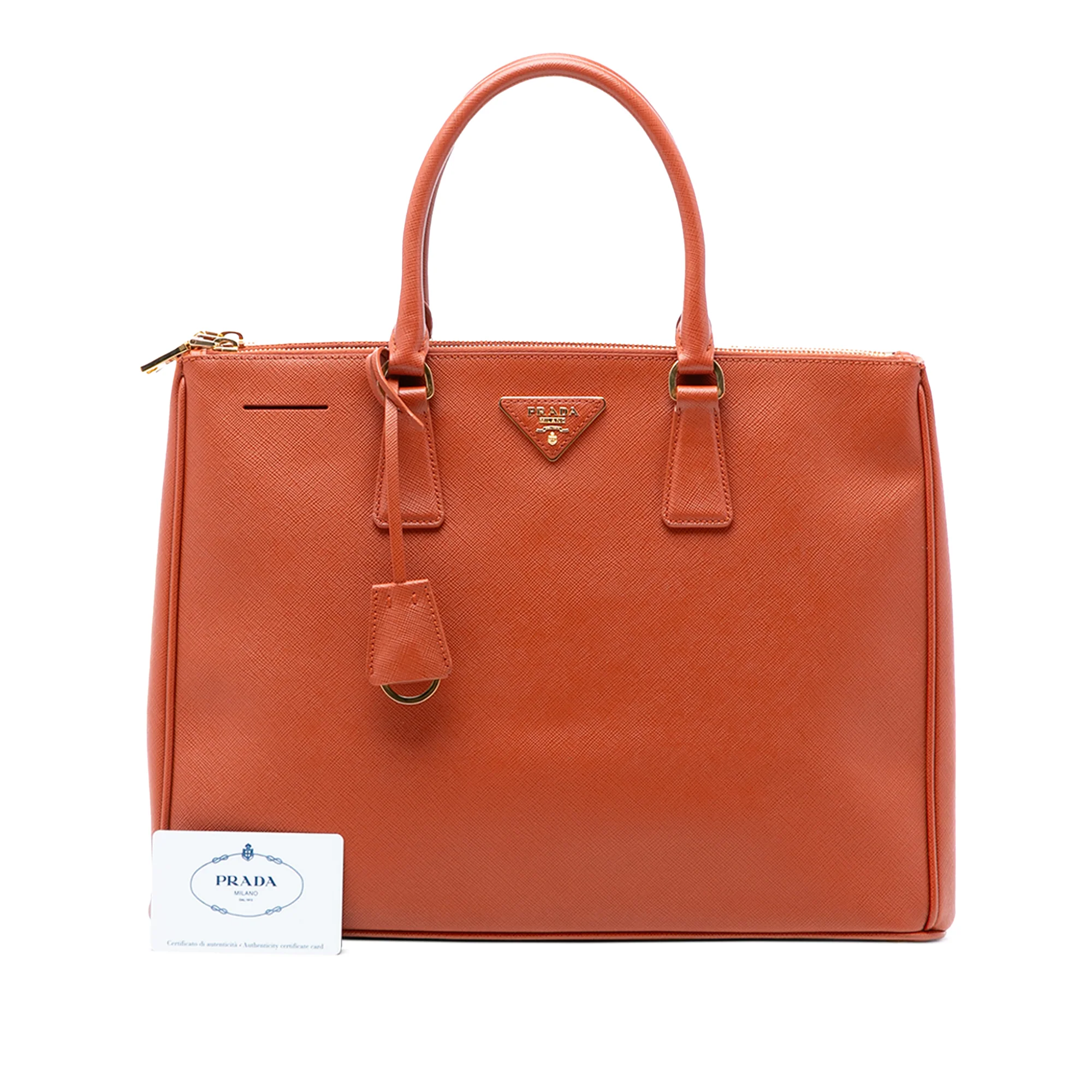 Double Zip Lux Tote Saffiano Leather Large - Image 7