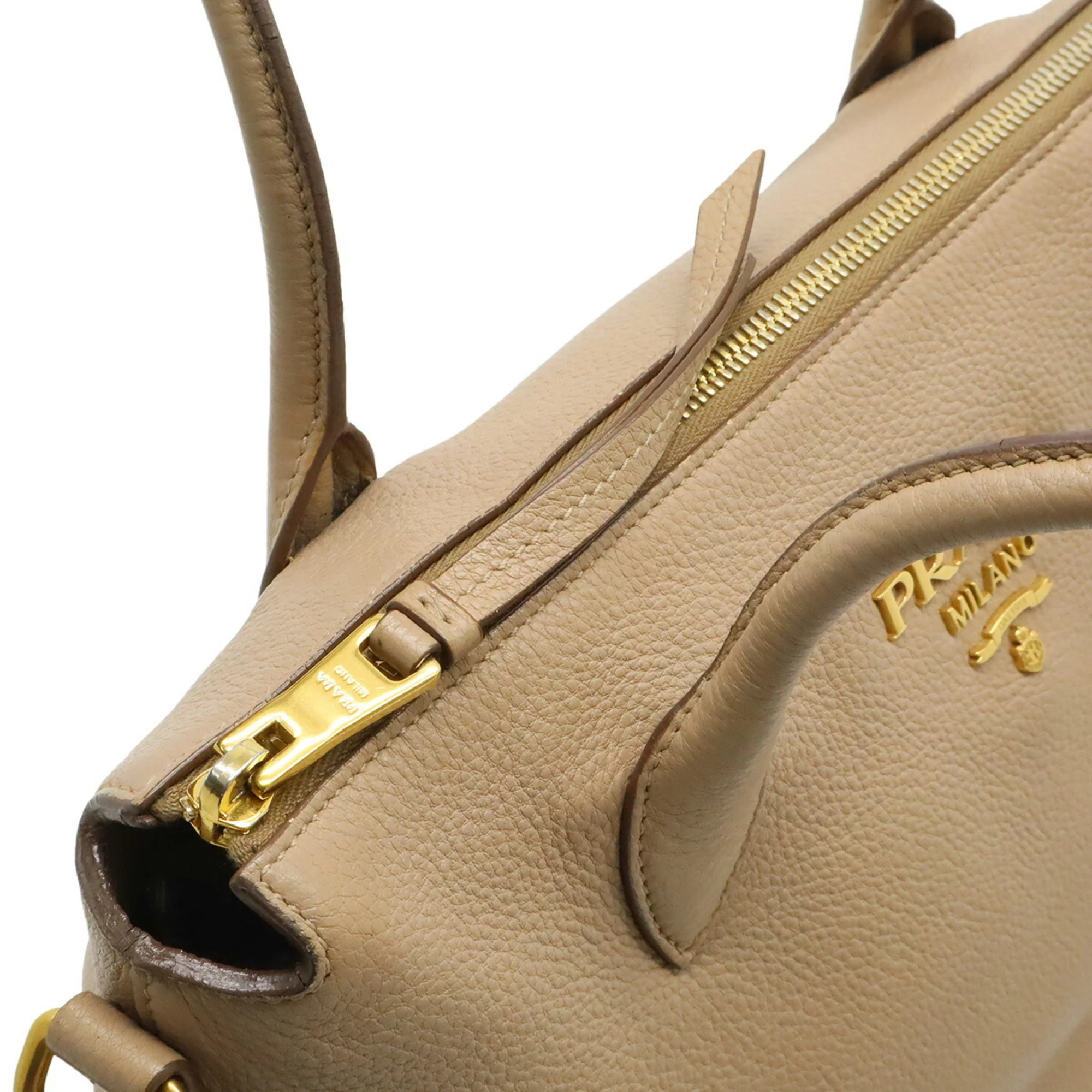 Dual Strap Zip Tote Vitello Daino Medium - Image 6