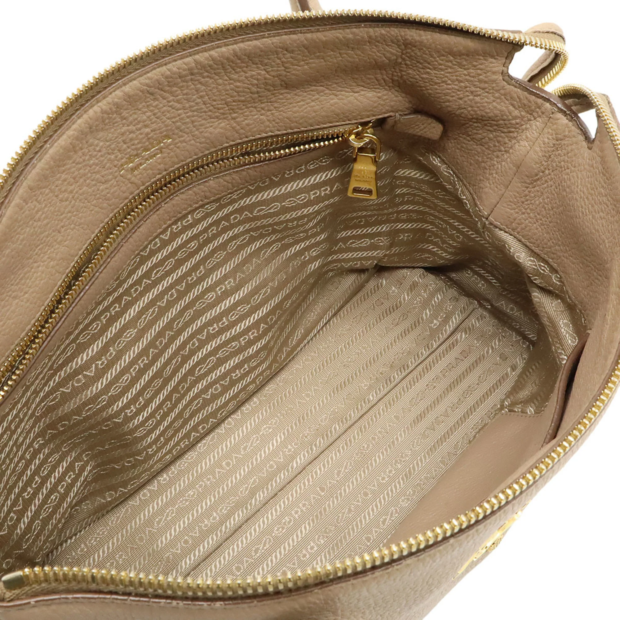 Dual Strap Zip Tote Vitello Daino Medium - Image 7