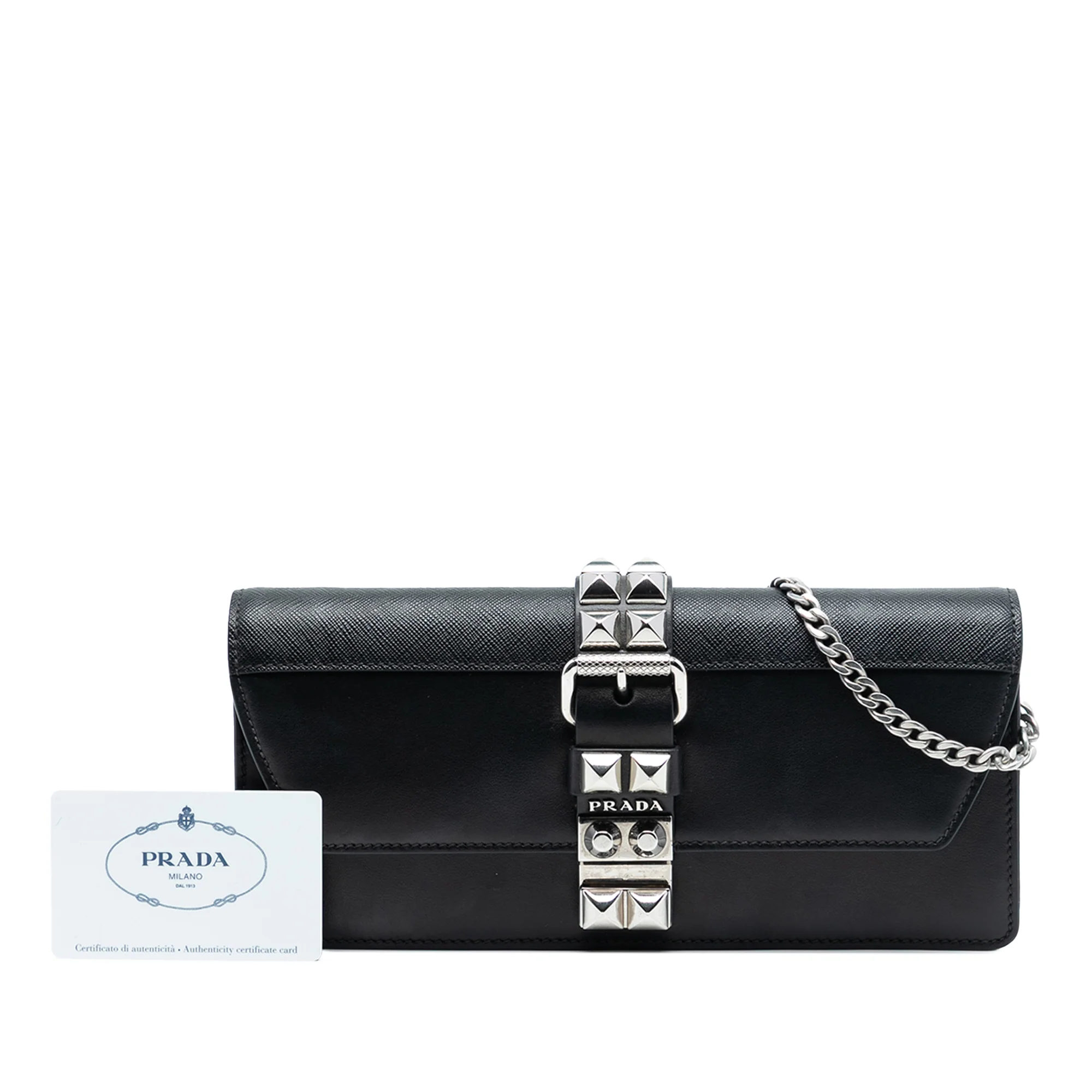 Elektra Wallet on Chain Studded Leather - Image 7