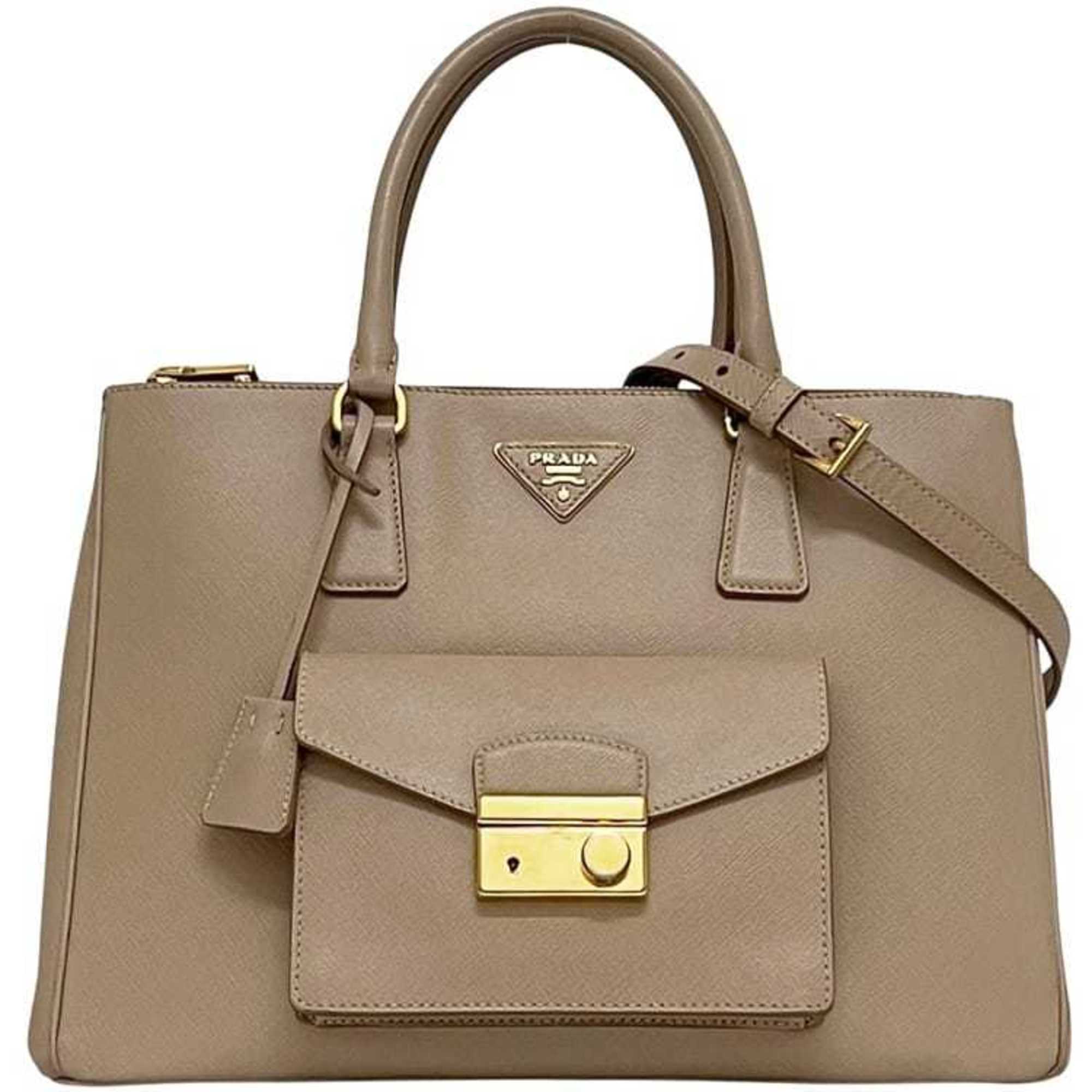 Front Pocket Double Zip Lux Tote Saffiano Leather Medium - Image 2