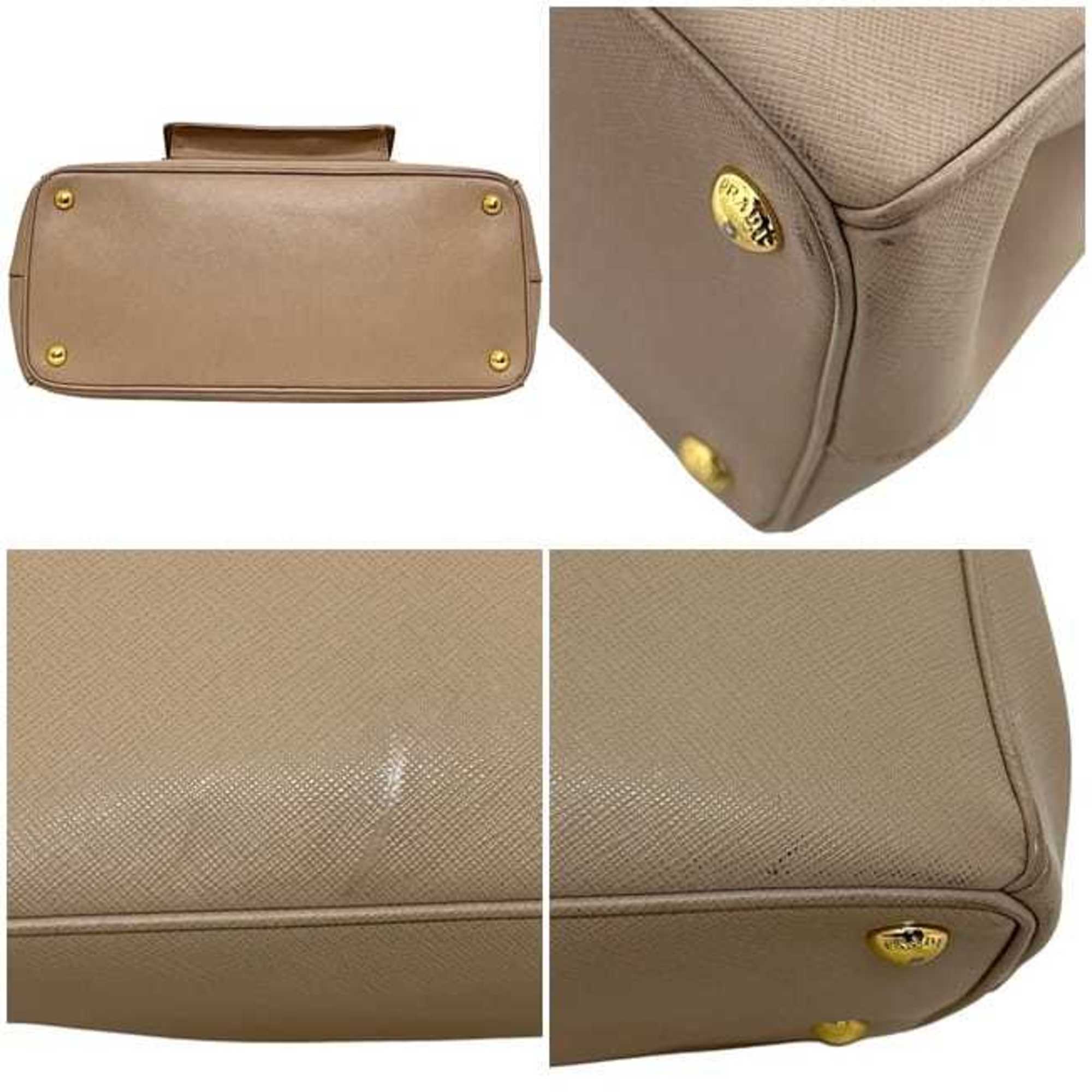 Front Pocket Double Zip Lux Tote Saffiano Leather Medium - Image 4