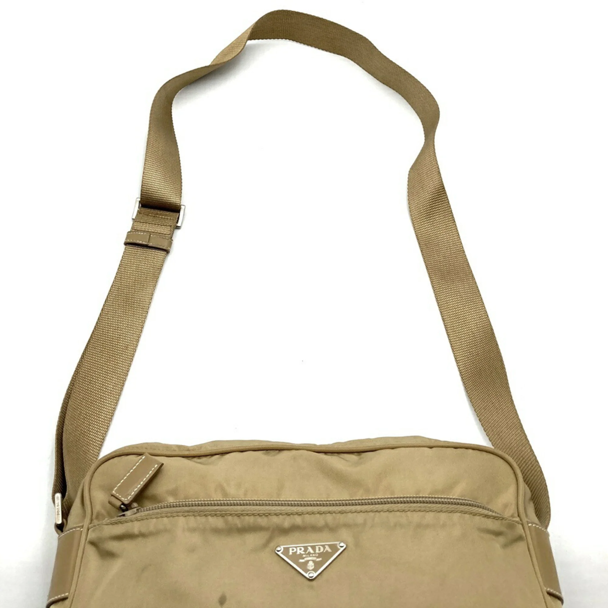 Front Pocket Messenger Bag Tessuto Medium - Image 6