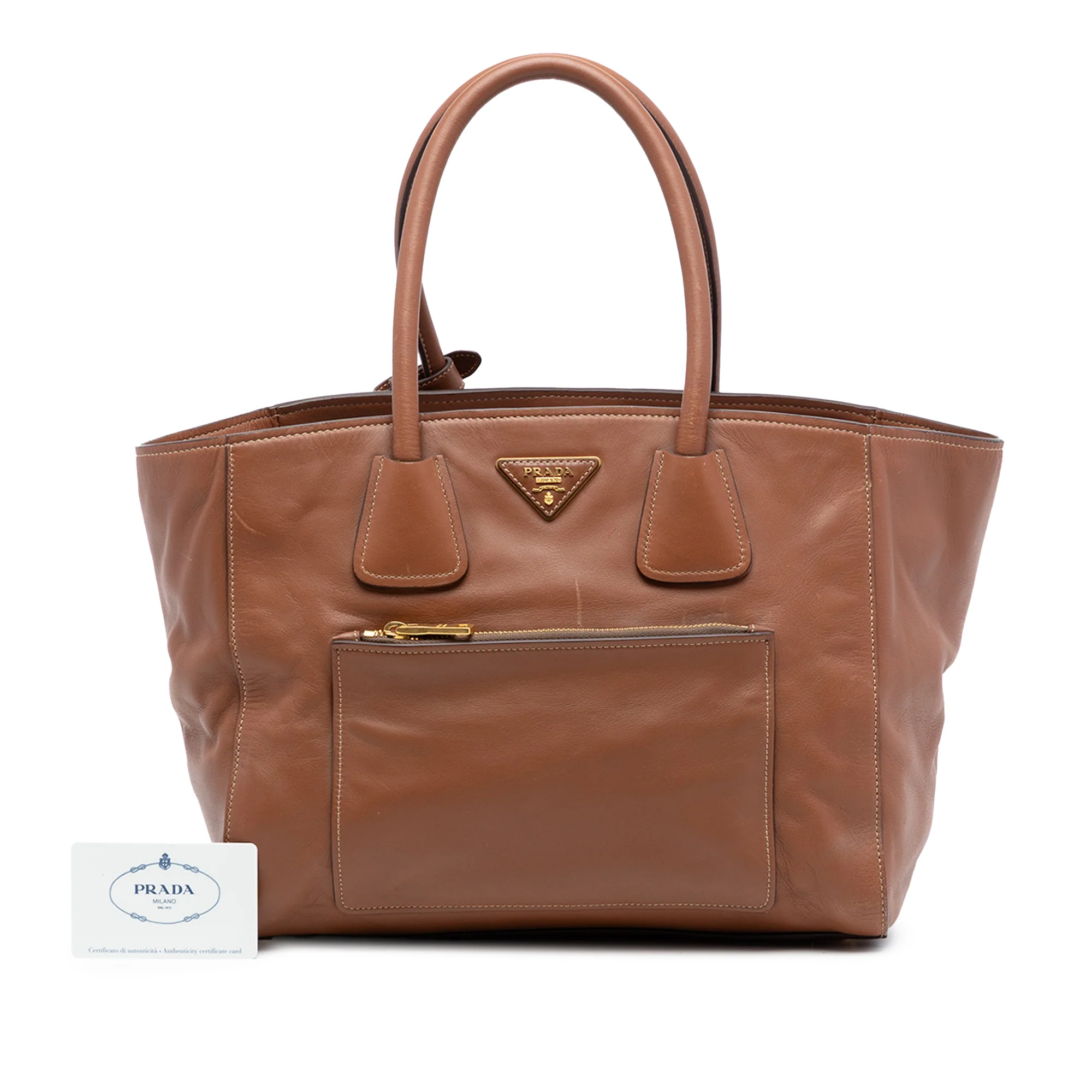 Front Pocket Wing Convertible Tote Soft Calf - Image 7