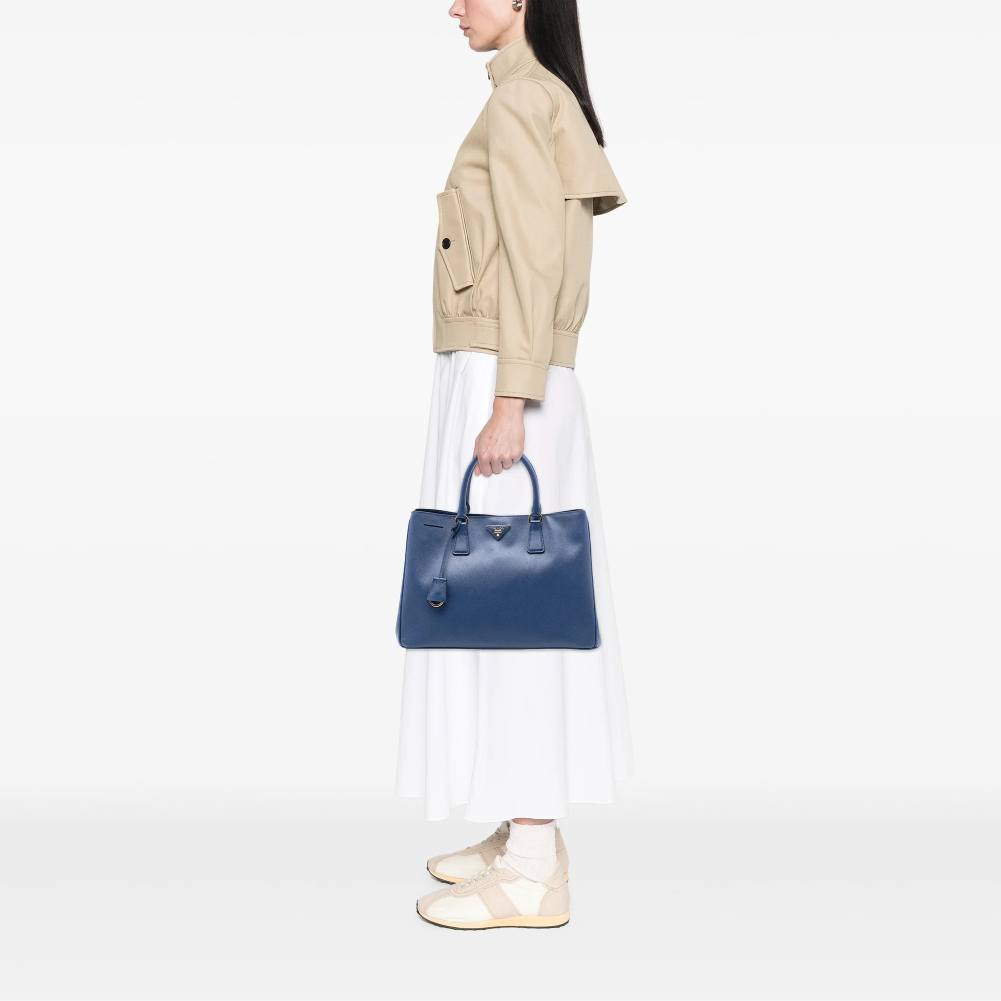 Lux Open Tote Saffiano Leather Large - Image 6