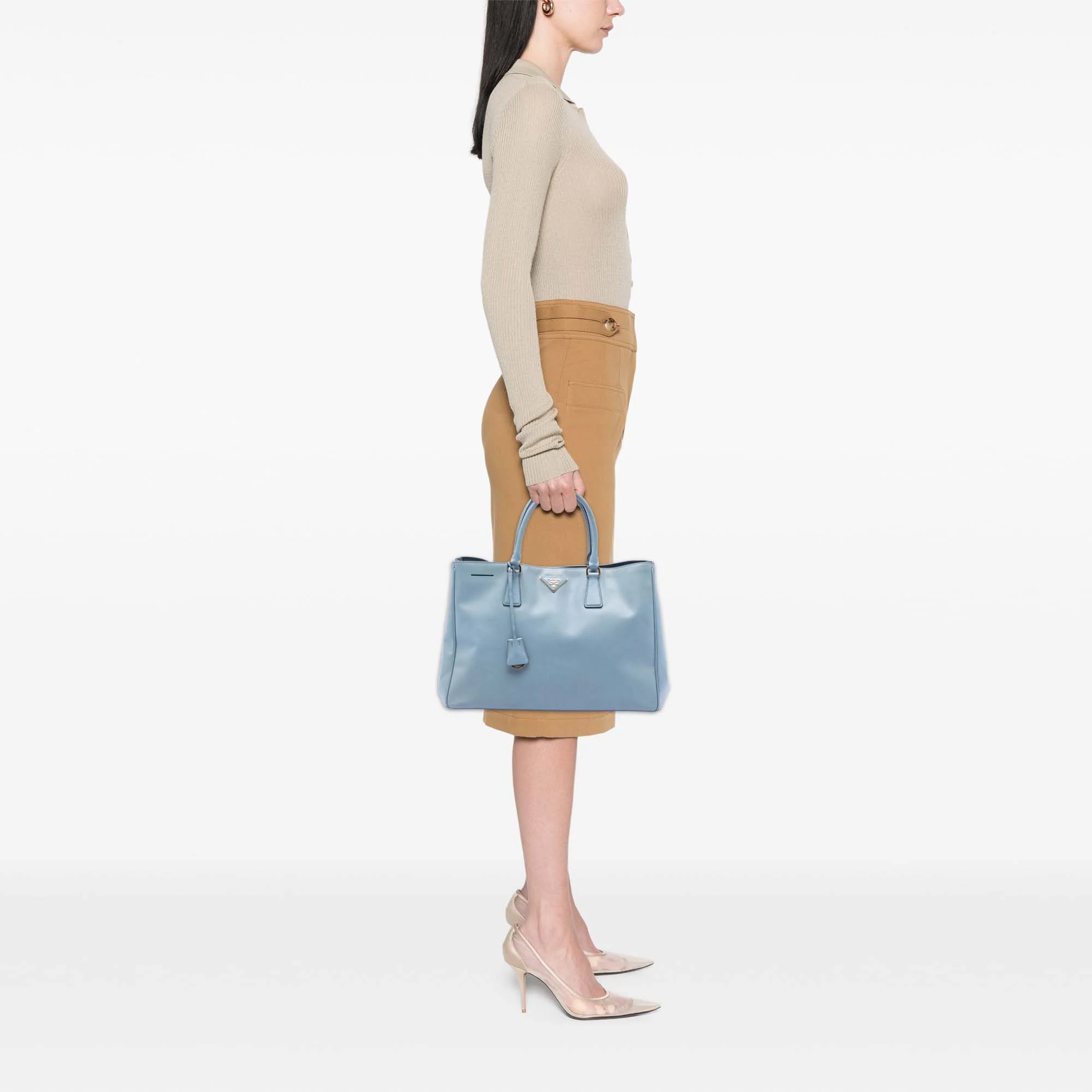 Lux Open Tote Saffiano Leather Large - Image 7