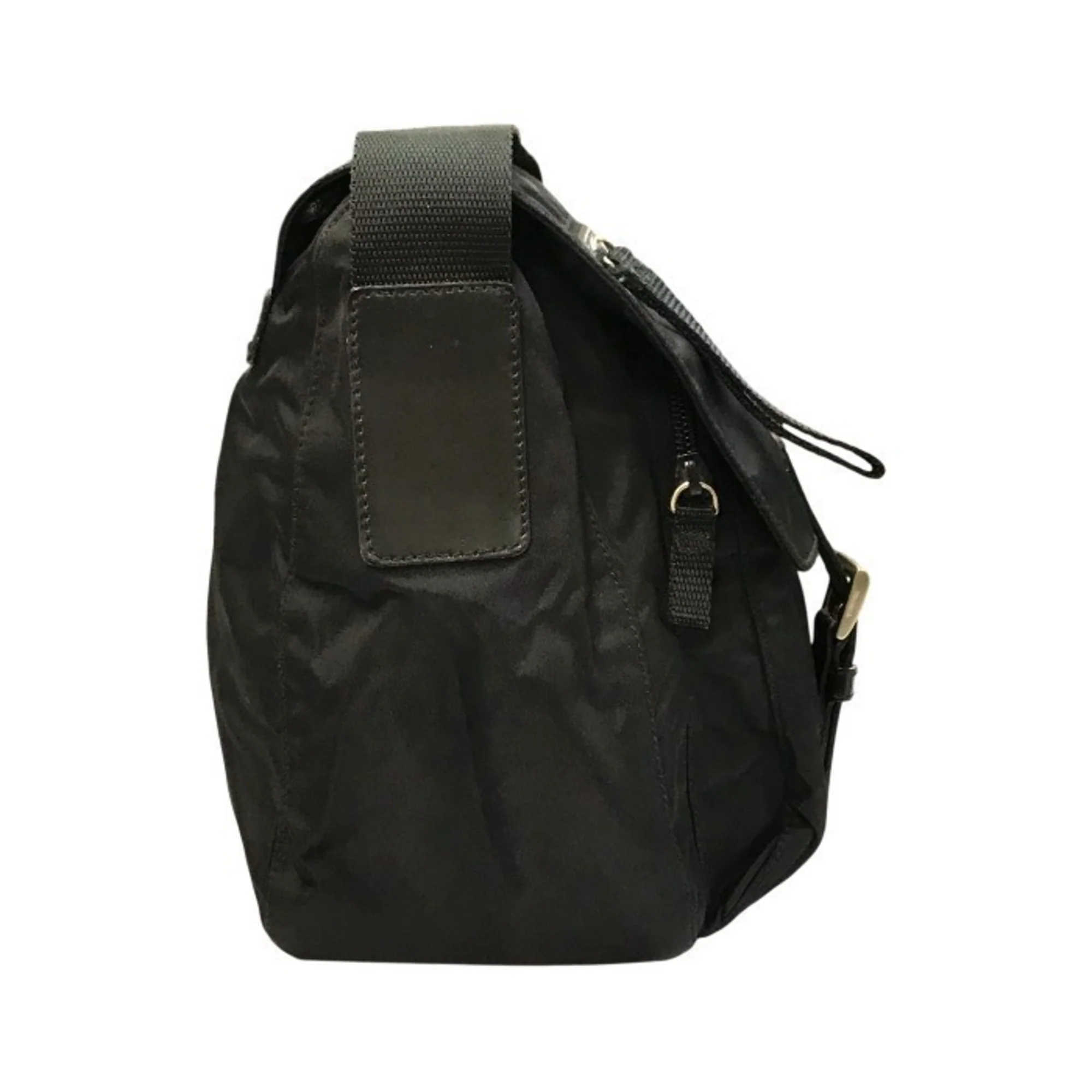 Zip Buckle Messenger Bag Tessuto Medium - Image 4