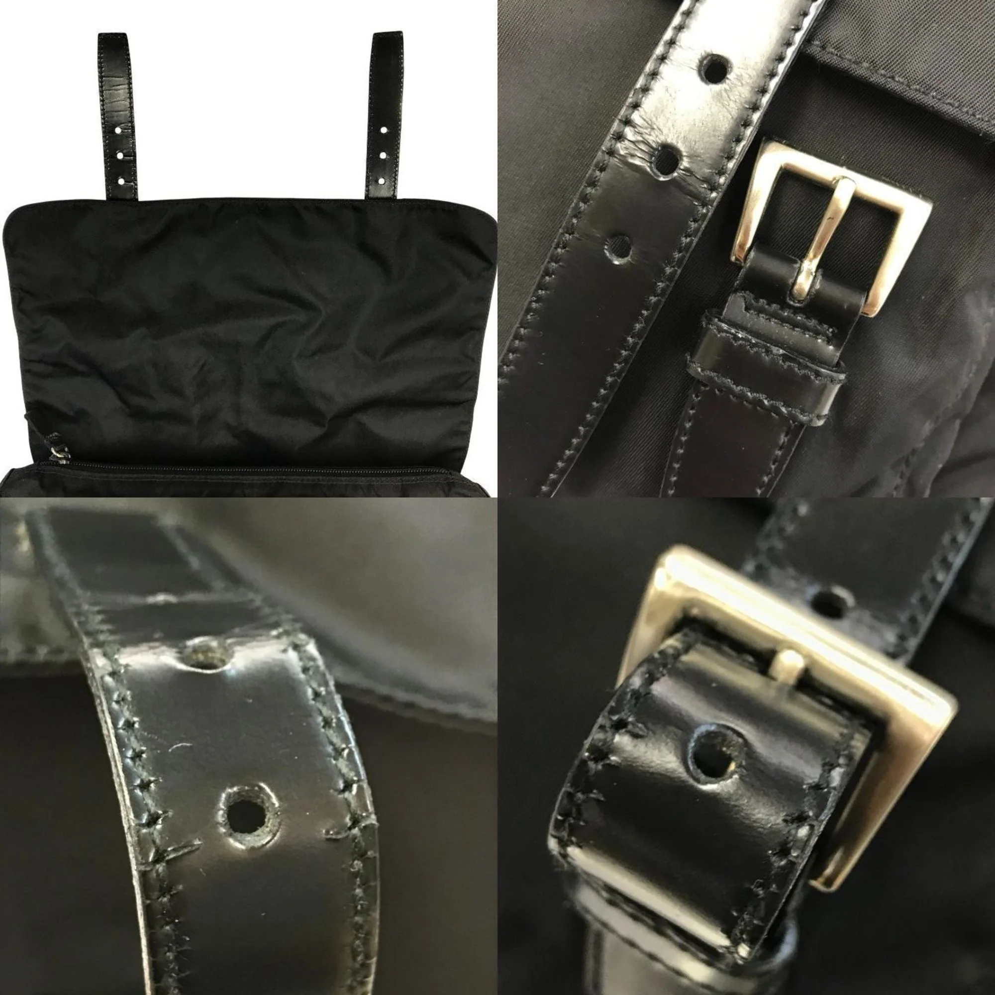 Zip Buckle Messenger Bag Tessuto Medium - Image 7