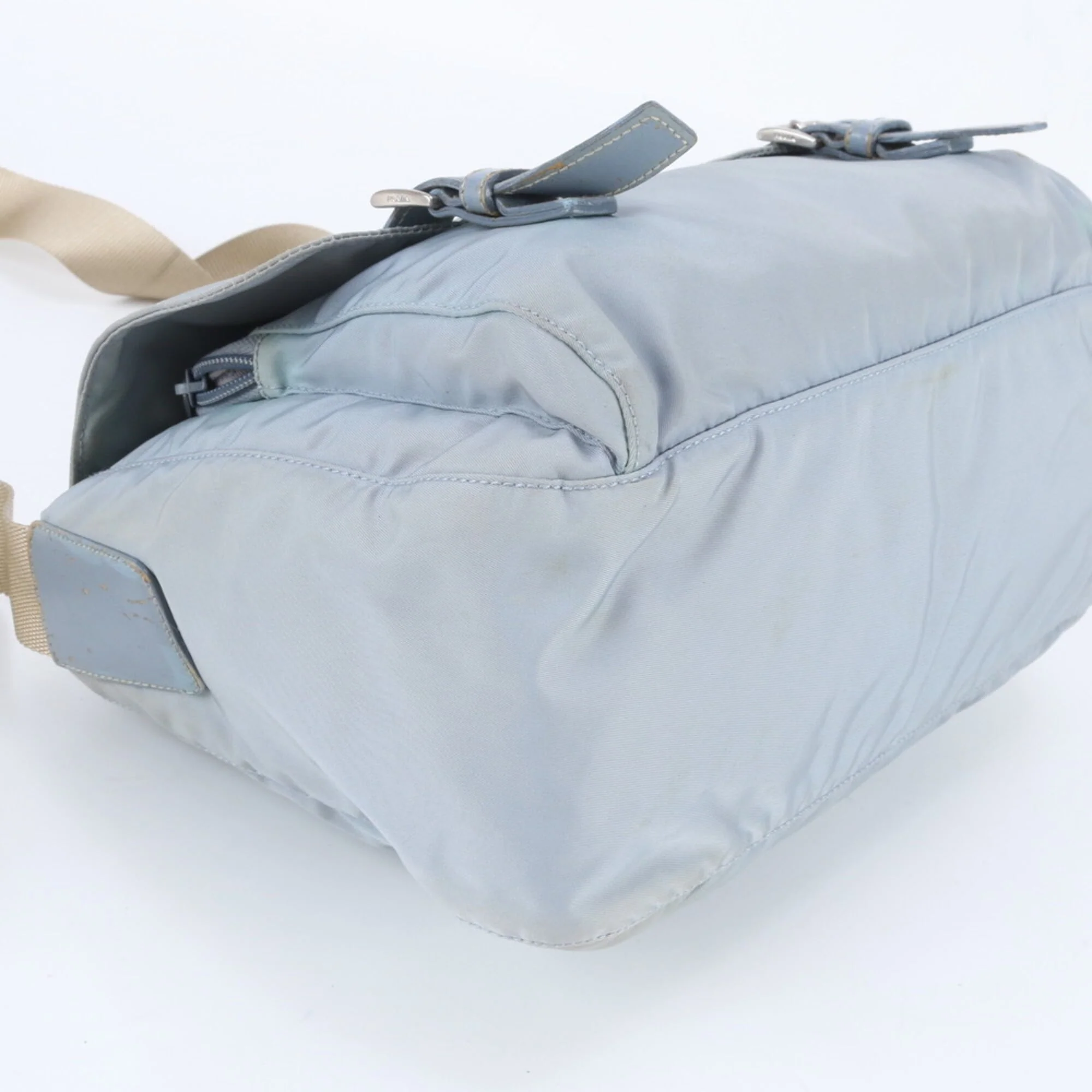 Zip Buckle Messenger Bag Tessuto Medium - Image 4