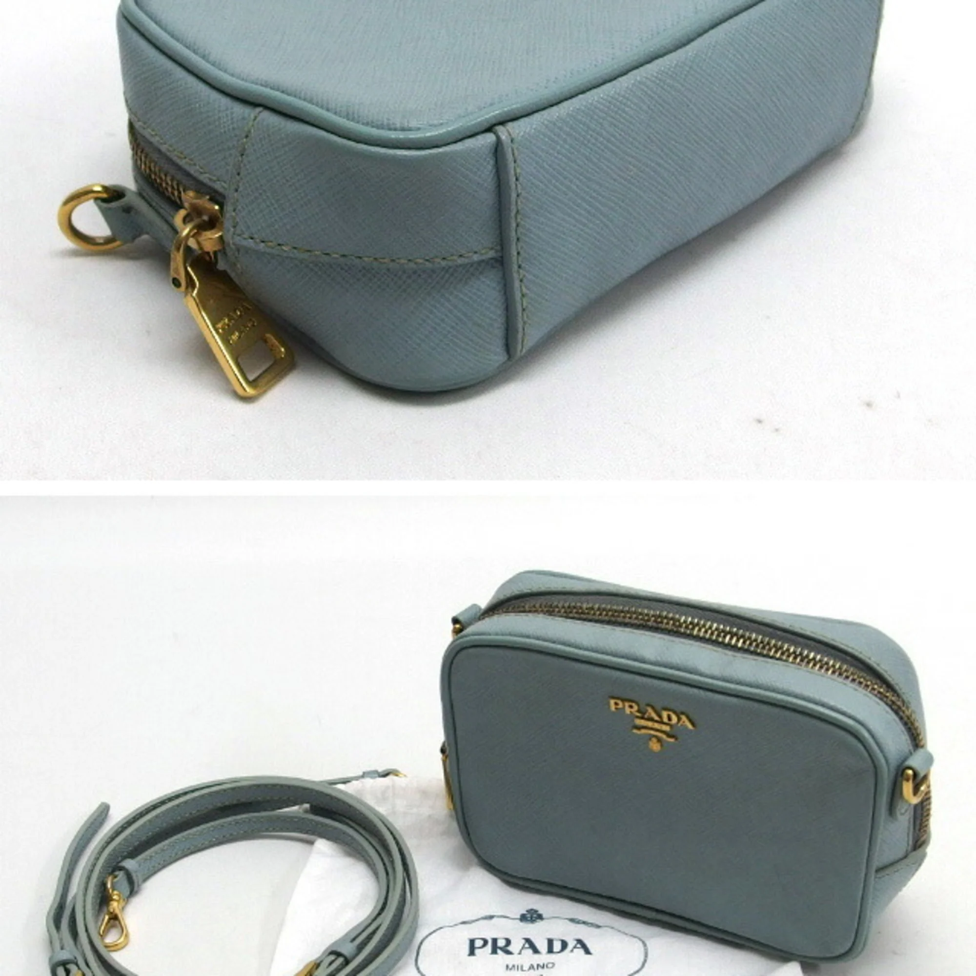 Zip Crossbody Bag Saffiano Leather Mini - Image 4