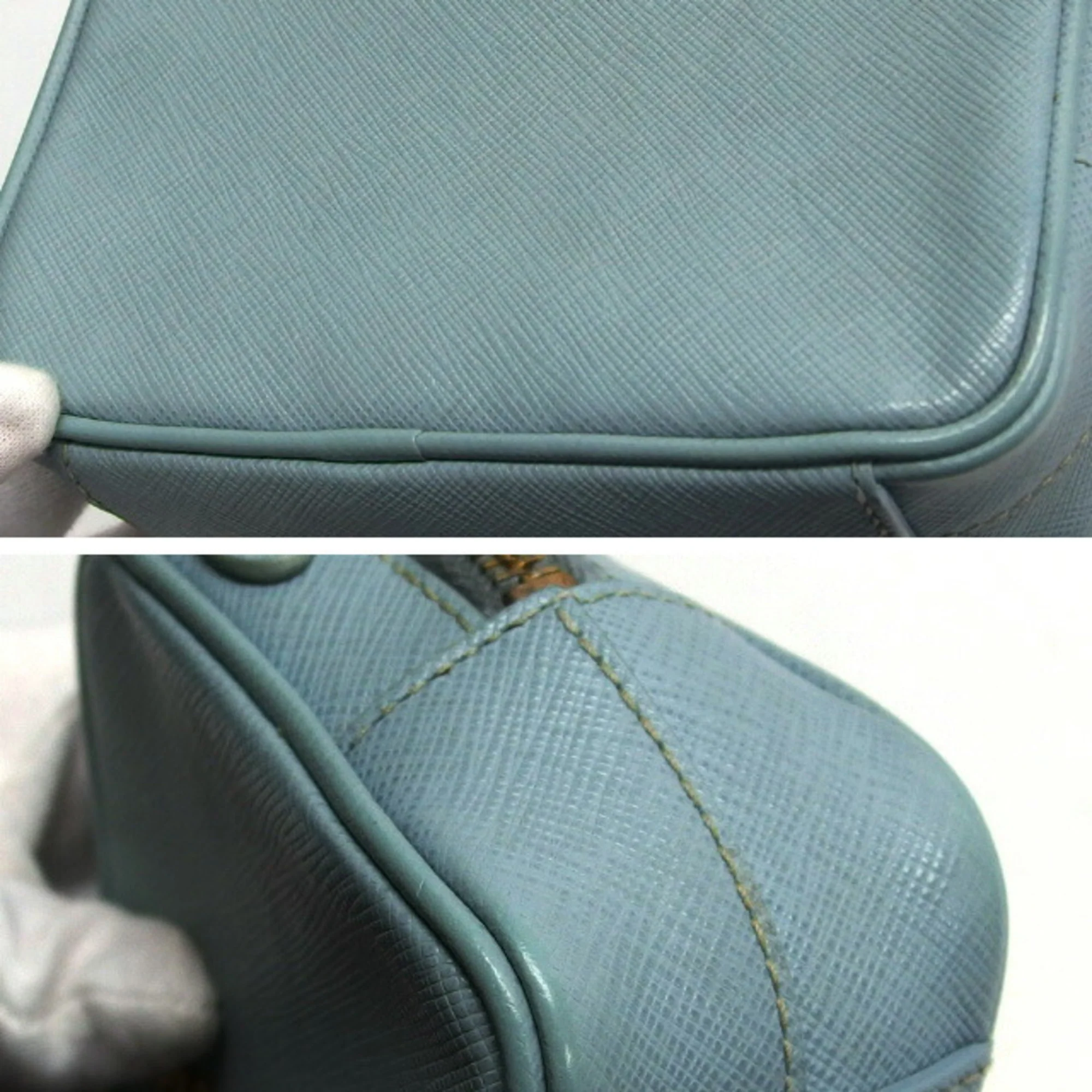 Zip Crossbody Bag Saffiano Leather Mini - Image 6