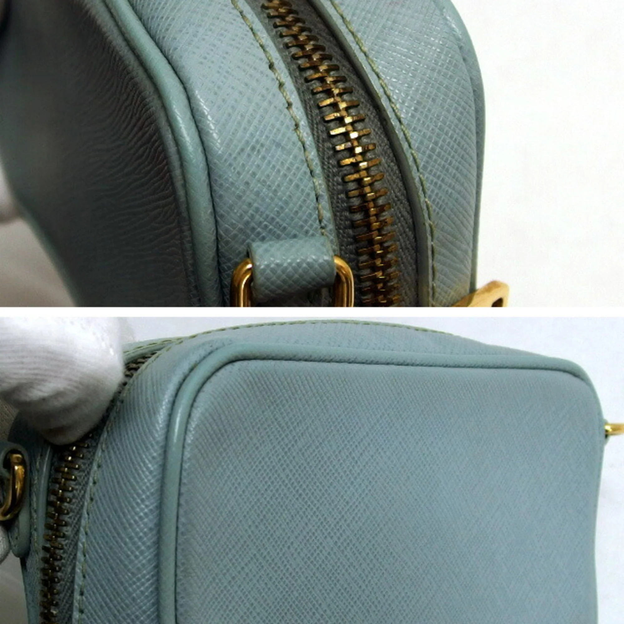 Zip Crossbody Bag Saffiano Leather Mini - Image 7