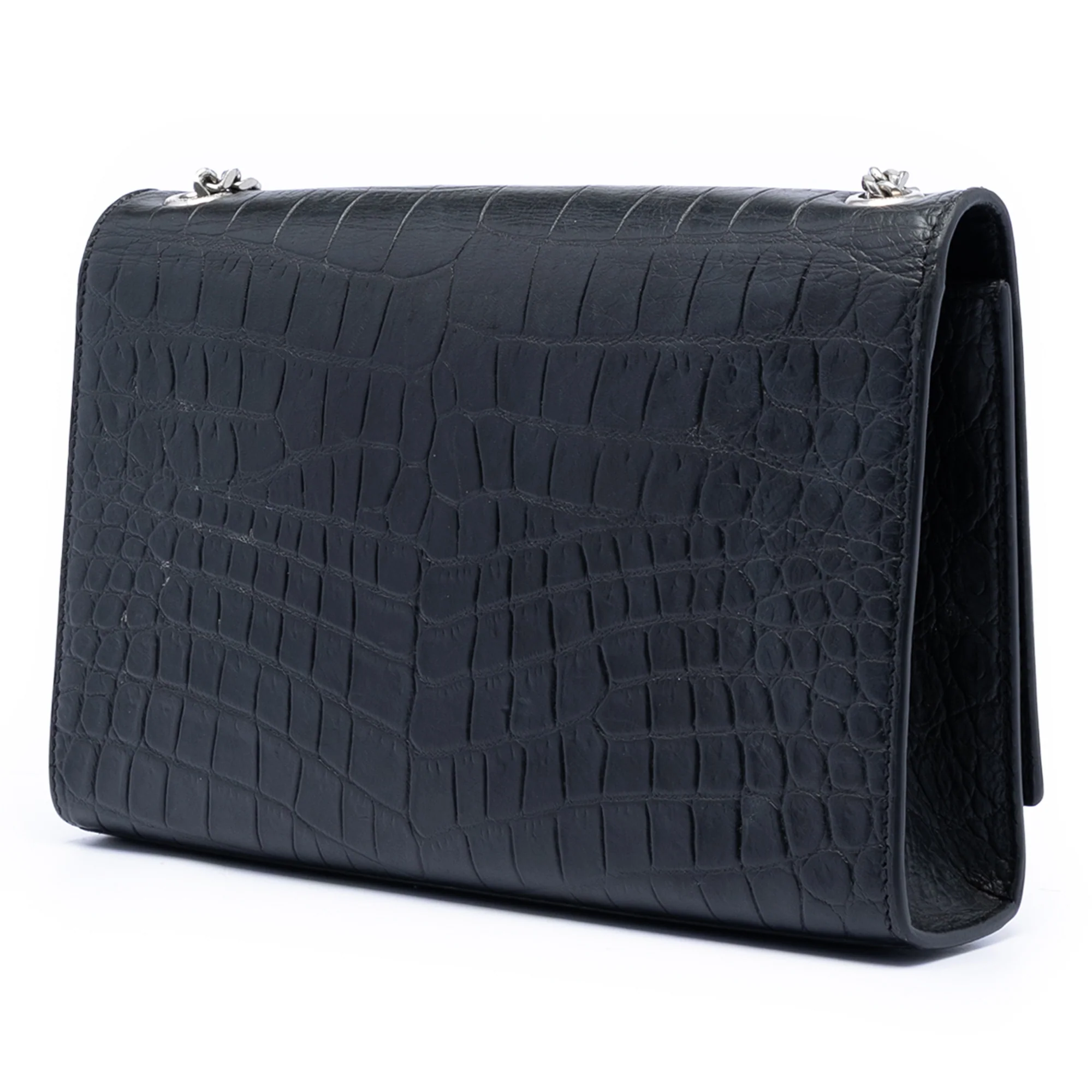 Classic Monogram Tassel Crossbody Bag Crocodile Embossed Leather Medium - Image 2