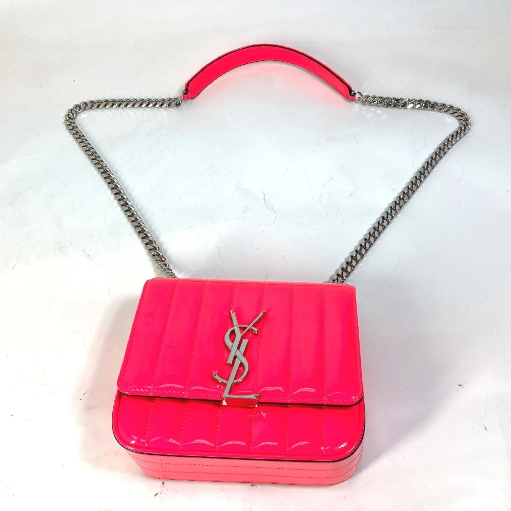 Vicky Crossbody Bag Vertical Quilted Patent Small - Image 7