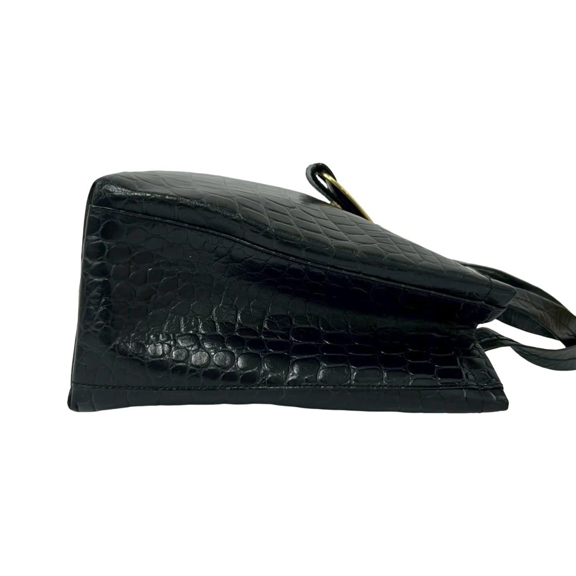 Convertible Vara Bow Tote Crocodile Embossed Leather Small - Image 6