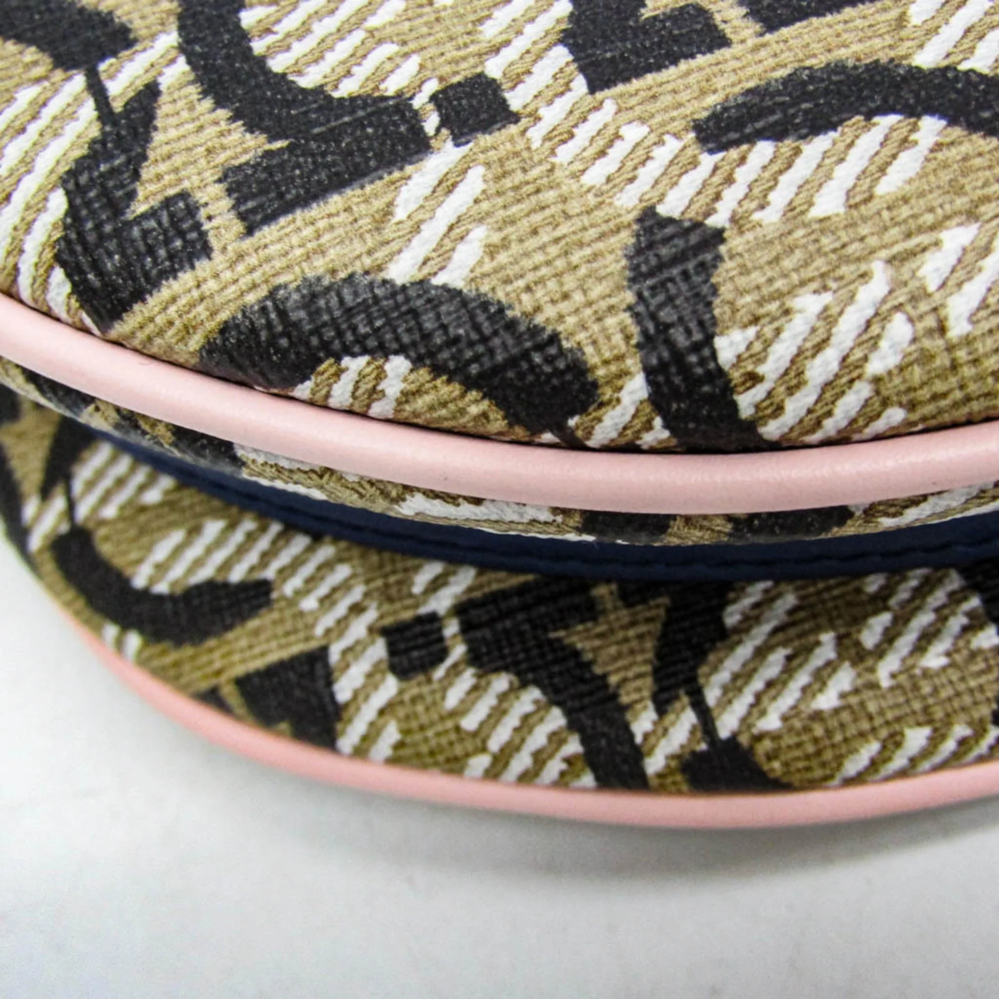 Double Flap Saddle Crossbody Bag Gancini Coated Canvas - Image 5
