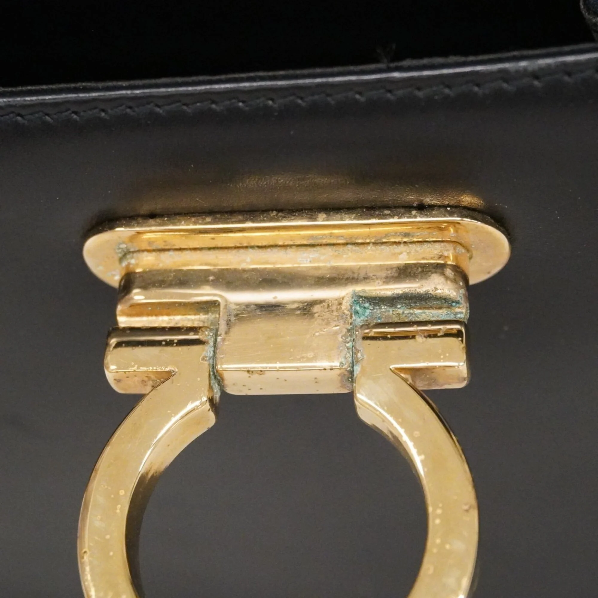 Gancini Convertible Top Handle Bag Leather Mini - Image 9