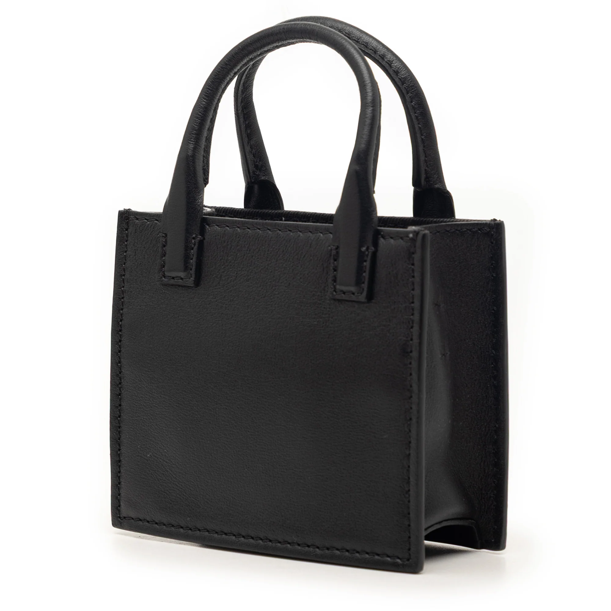 VLogo Signature Pouch Tote Leather Mini - Image 2